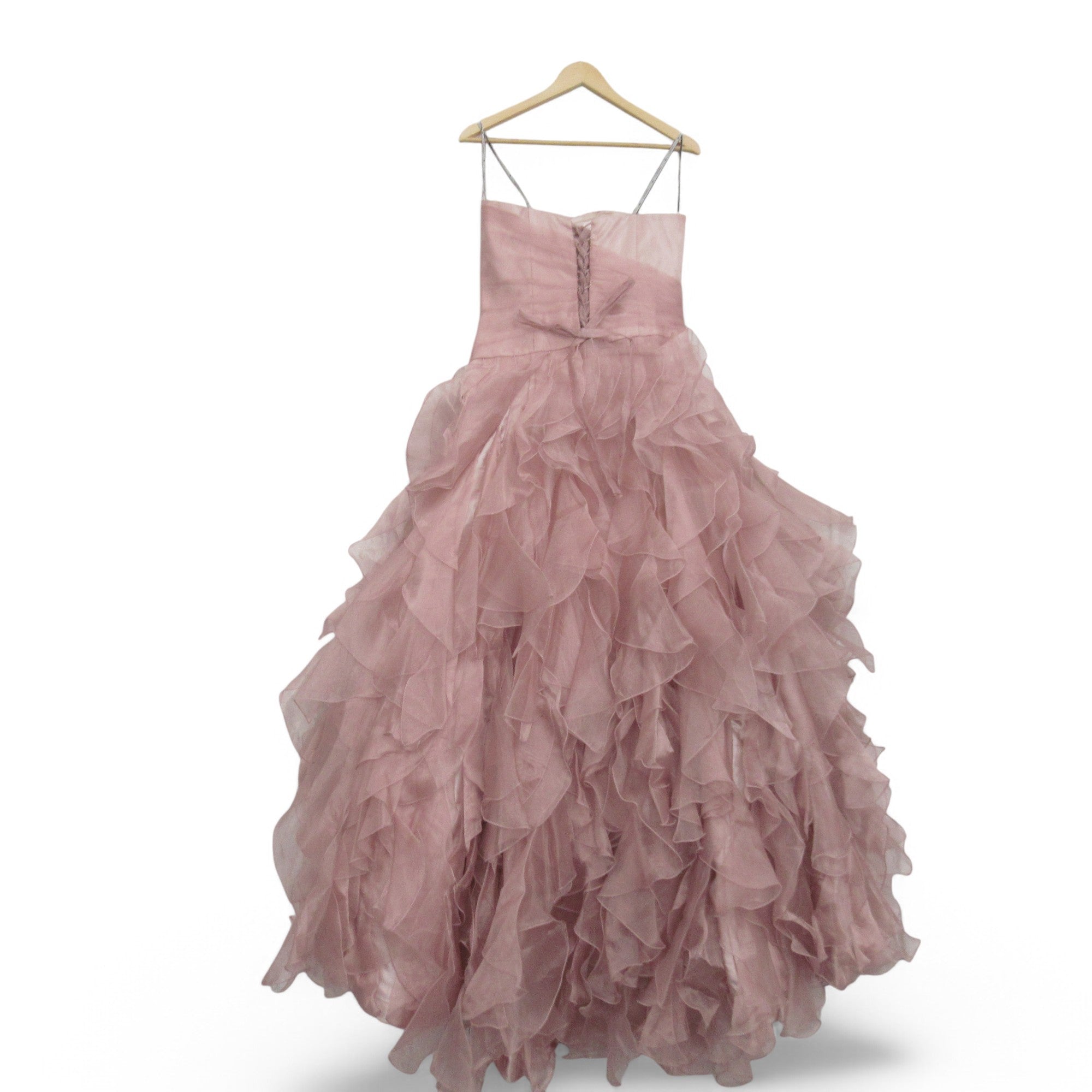 back image for Yasmin By Dynasty Wedding Dress Pink Small Womenswear | Pre-loved