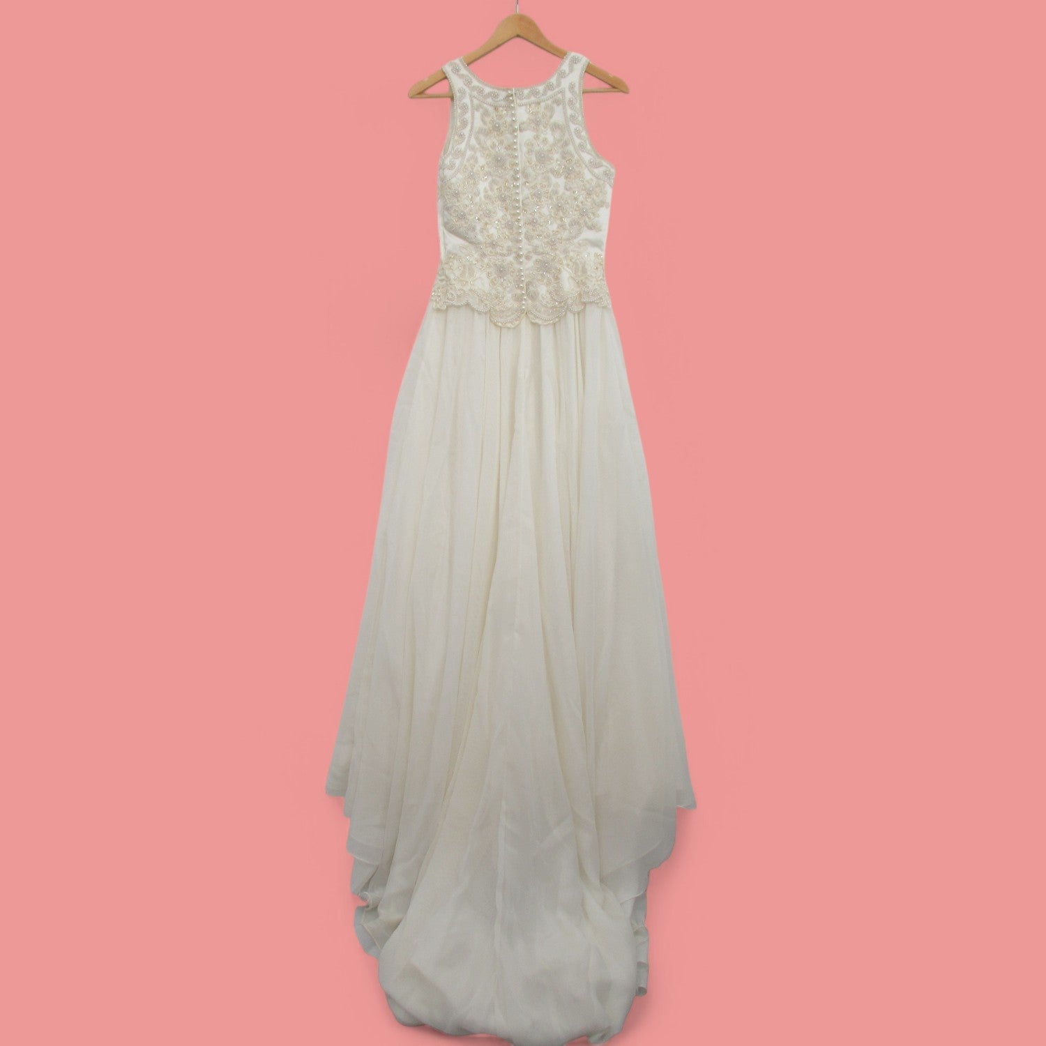 back image for Alfred Angelo Wedding Dress Ivory UK 10-12 Womenswear | Pre-loved