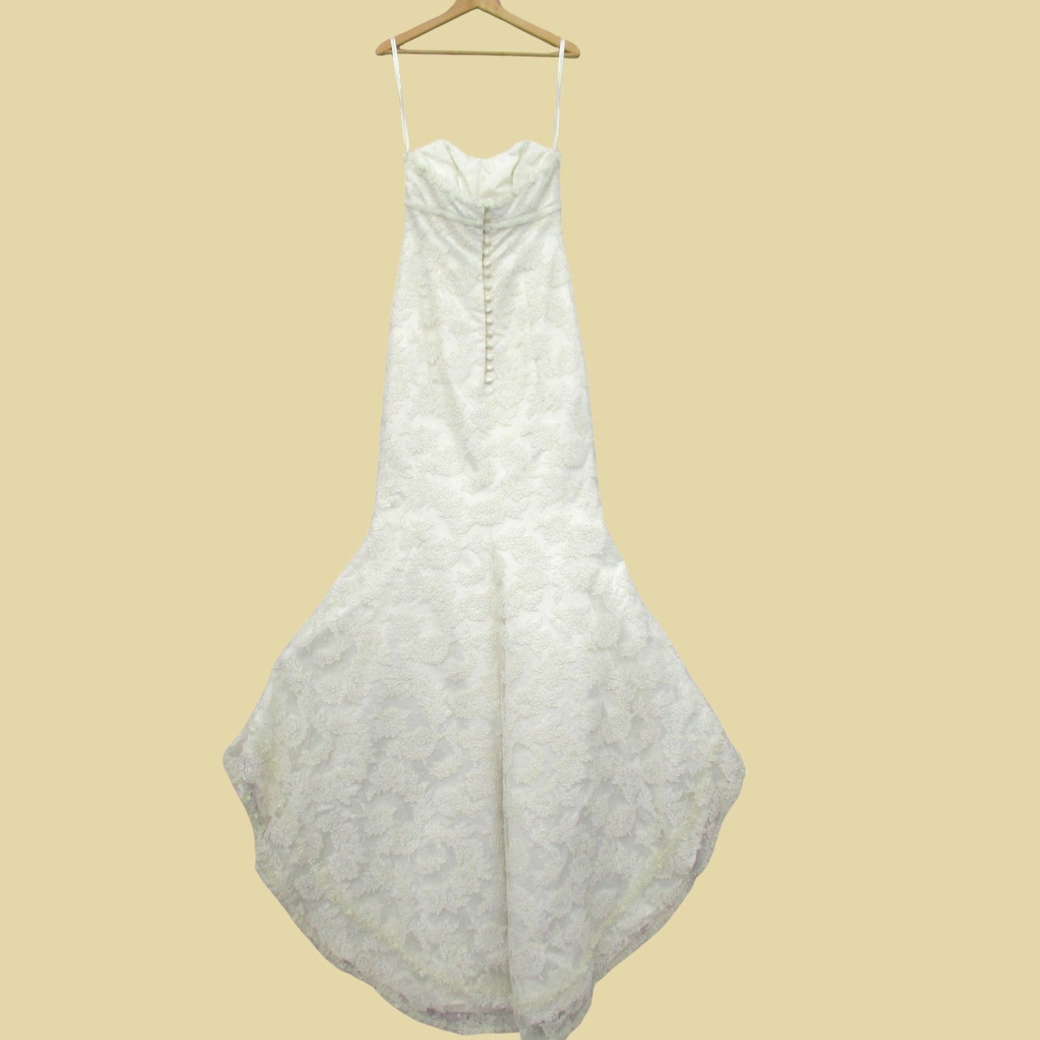 back image for Caroline Castigliano London Wedding Dress Ivory UK 8-10 Womenswear | Pre-loved