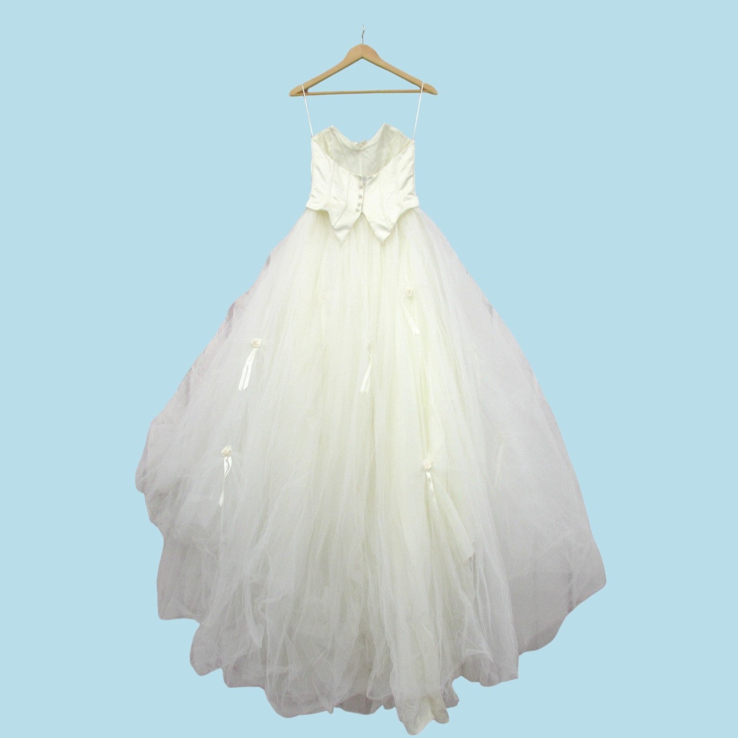 back image for Dante Princess Wedding Dress UK 8 Ivory Womenswear | Pre-loved