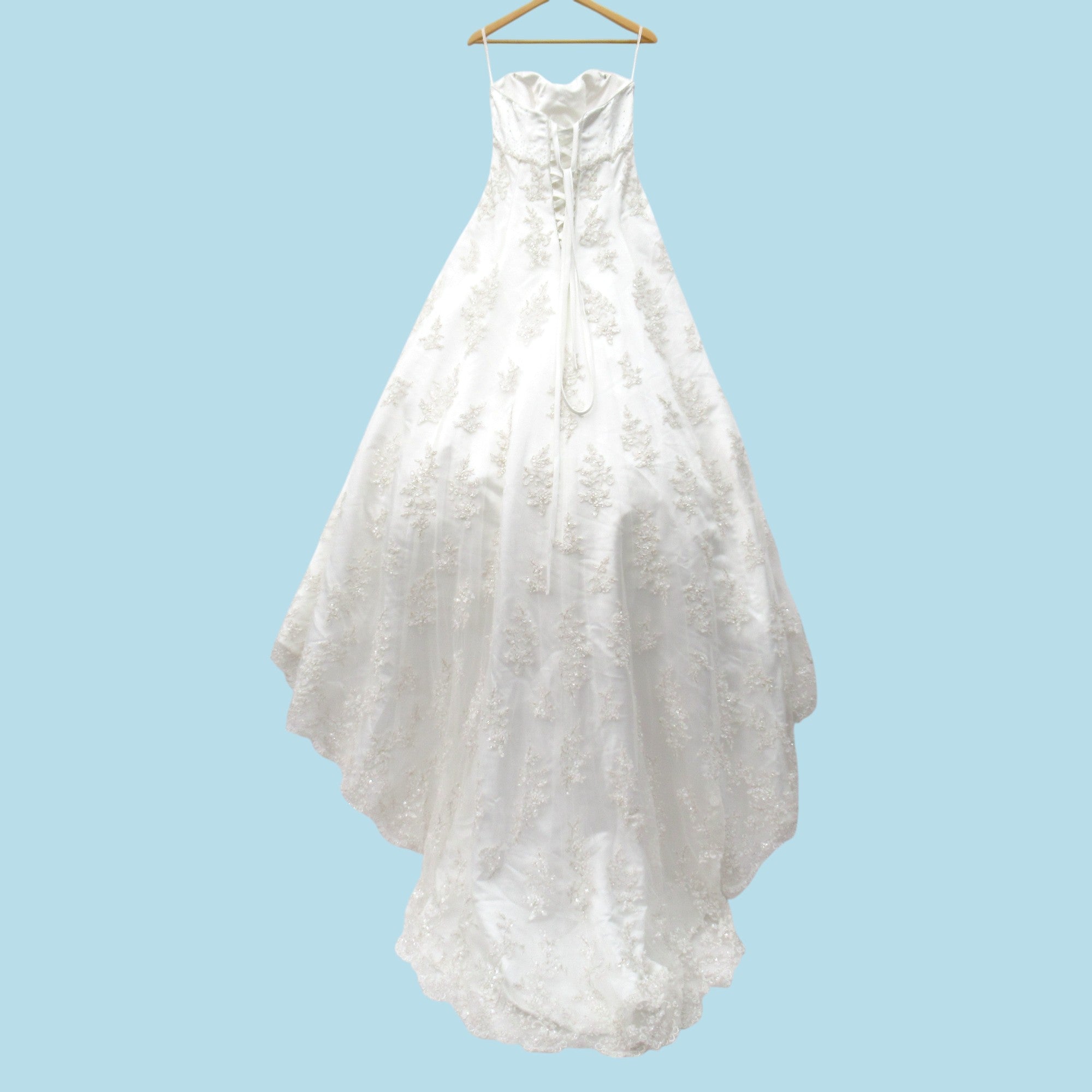 back image for Jade Daniels Wedding Dress Ivory UK 14 Womenswear Pre-loved