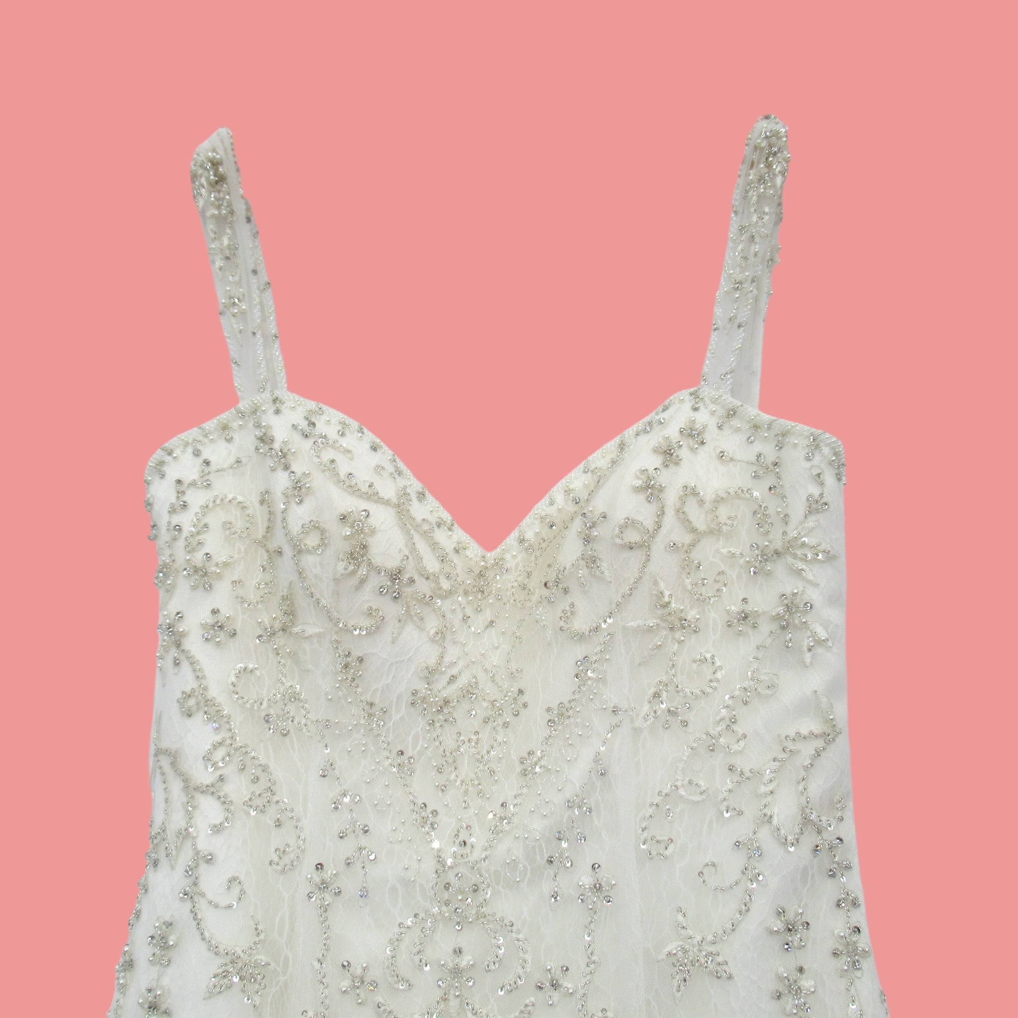top image for Wedding Dress Ivory UK 14 Diamante Womenswear | Pre-loved