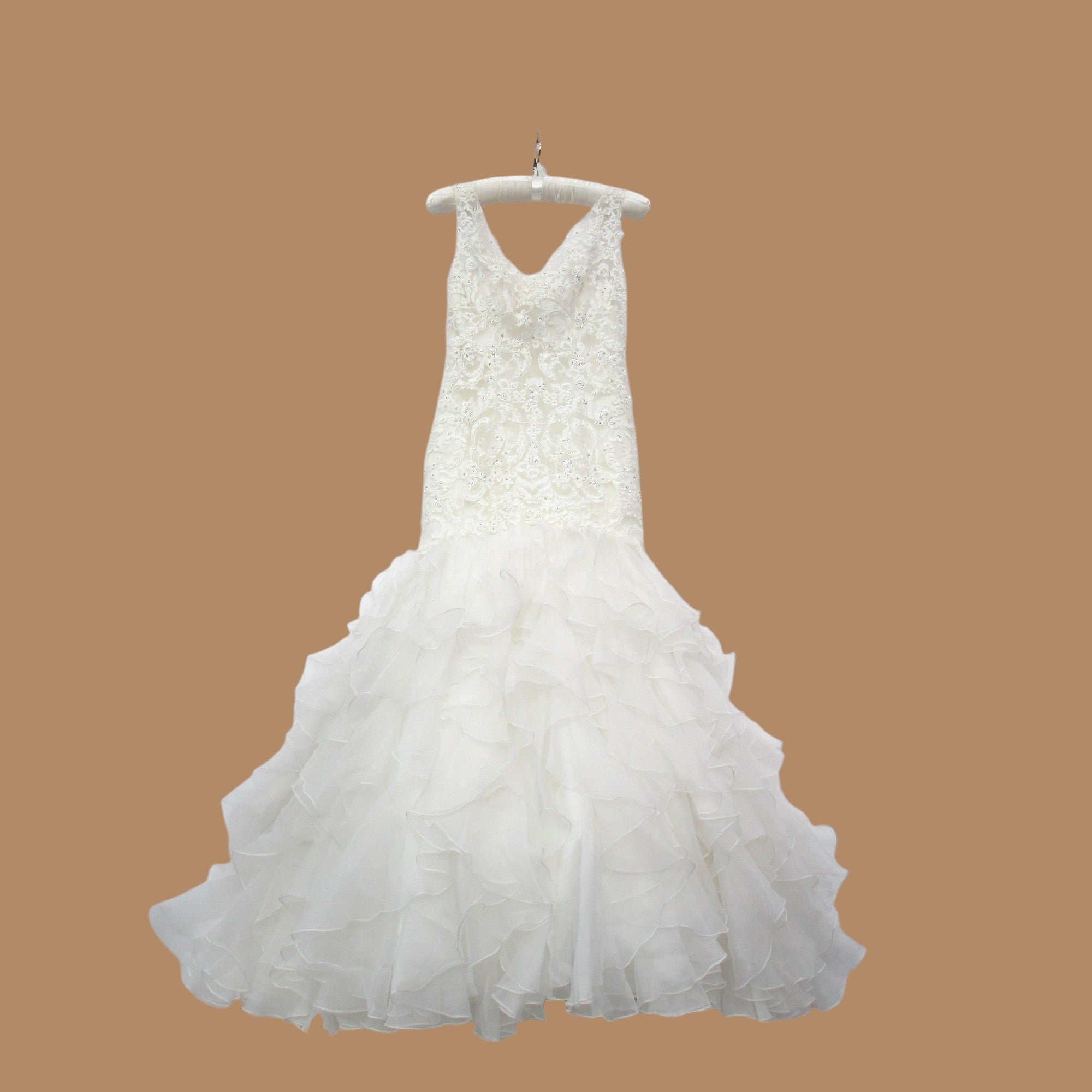 front image for Opulence Wedding Dress Ivory UK 14 Womenswear | Pre-loved
