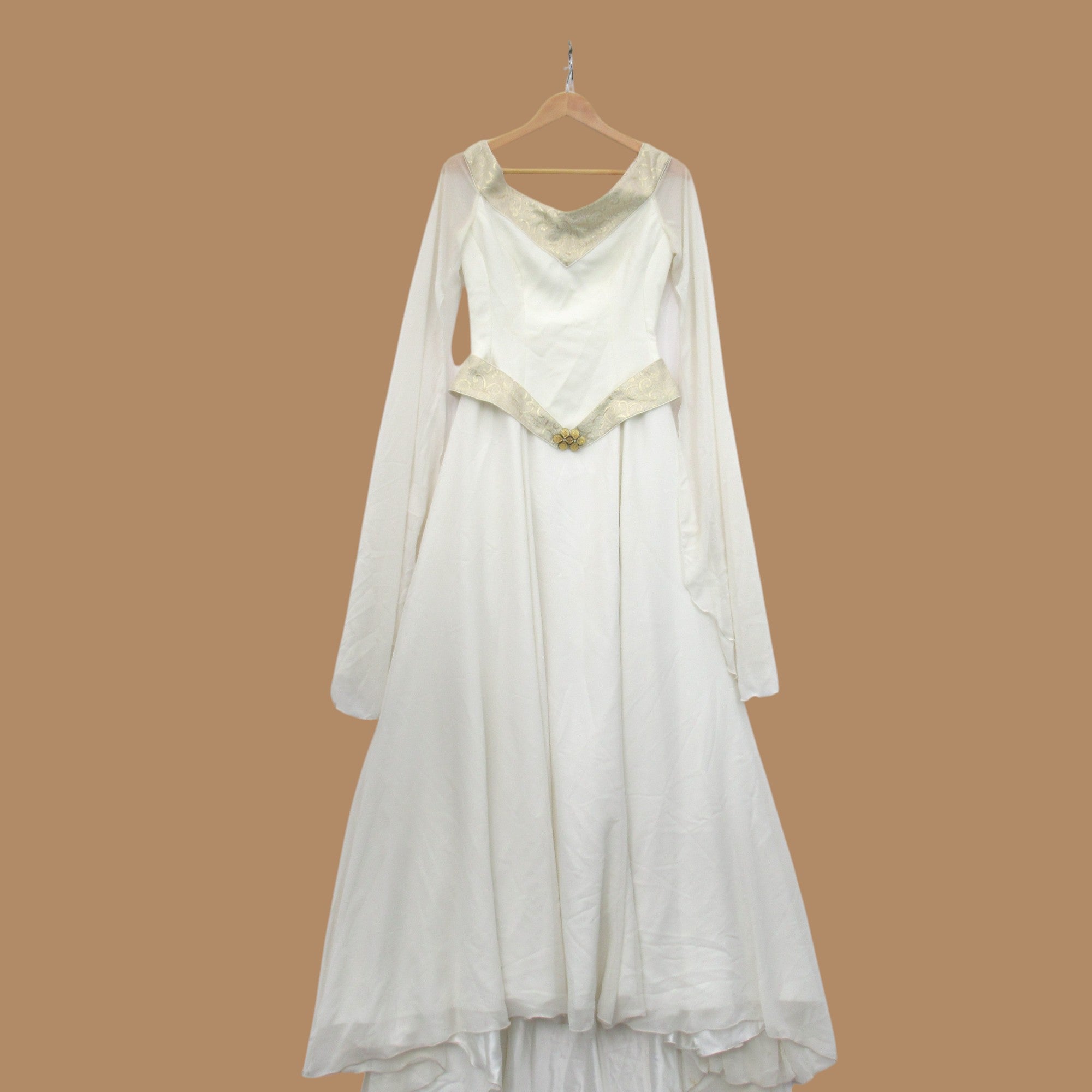 front image for Sallie Bee Medieval Wedding Dress Ivory Small Womenswear | Pre-loved