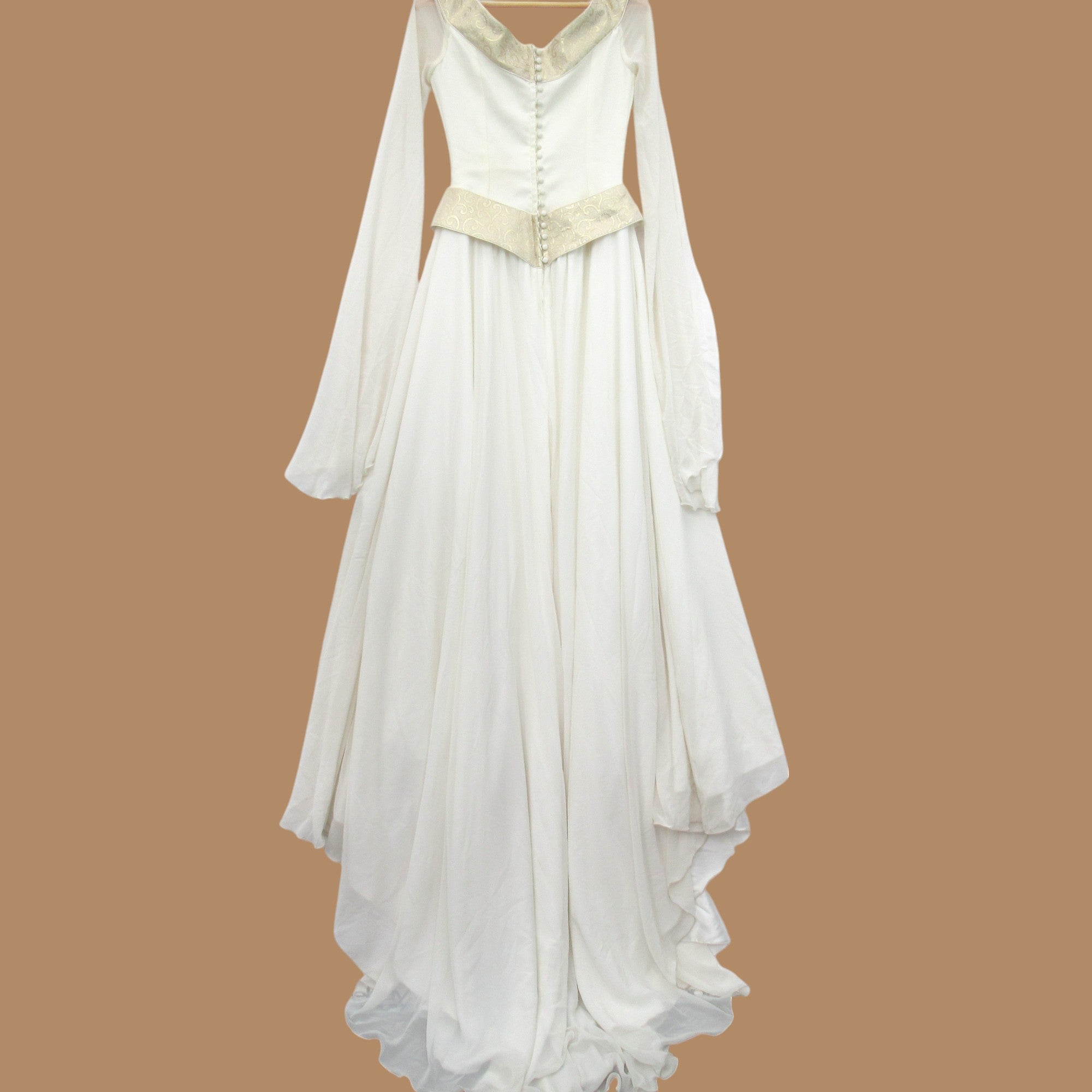 back image for Sallie Bee Medieval Wedding Dress Ivory Small Womenswear | Pre-loved