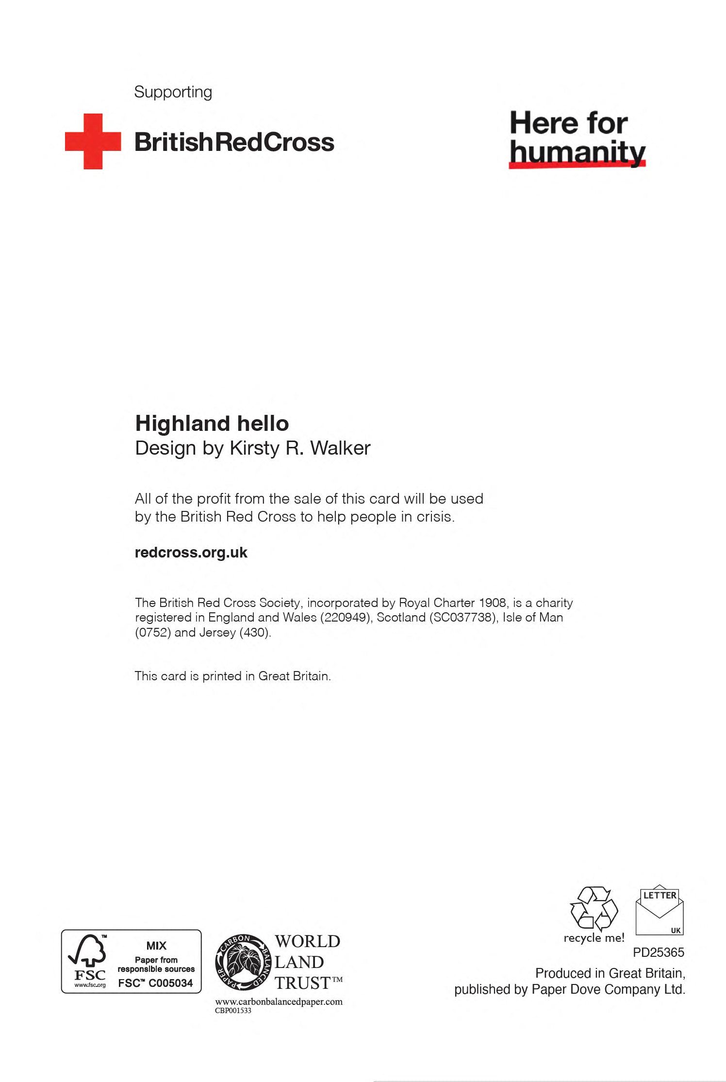 Highland Hello | Pack of 10 charity Christmas cards with envelopes