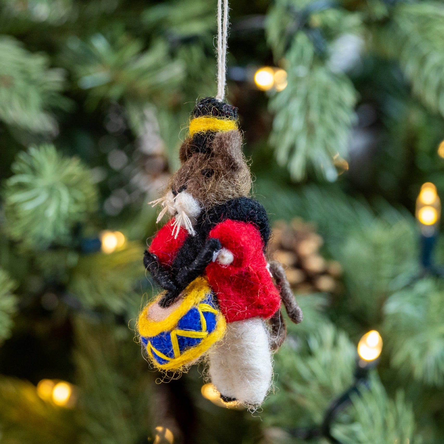 Mini Drummer Mouse Drumming | Handmade Christmas Decoration