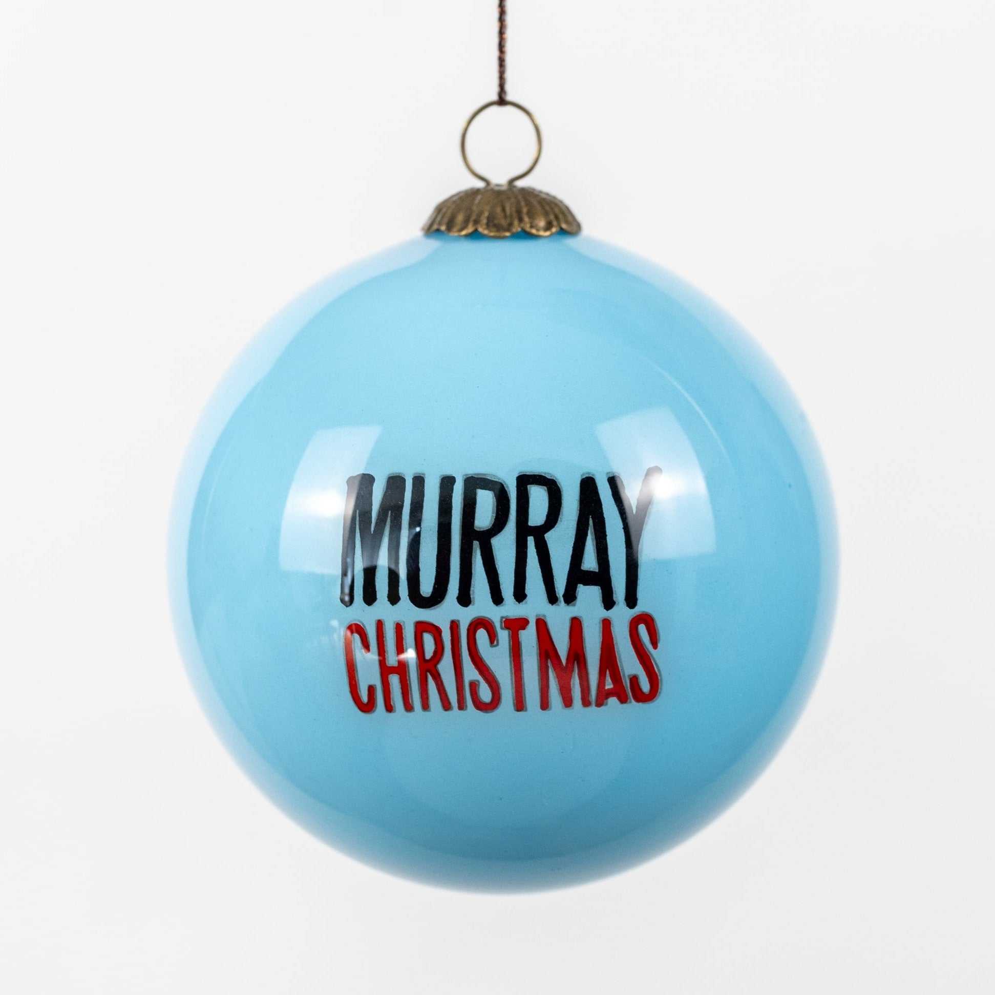 Bill Murray Hand Painted Glass Christmas Bauble