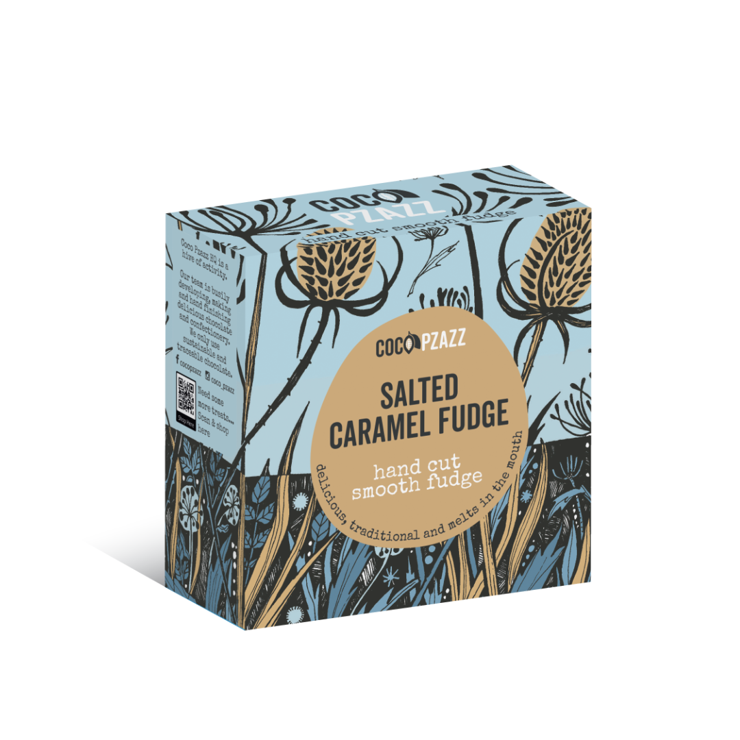 Coco Pzazz Salted Caramel Fudge 150g