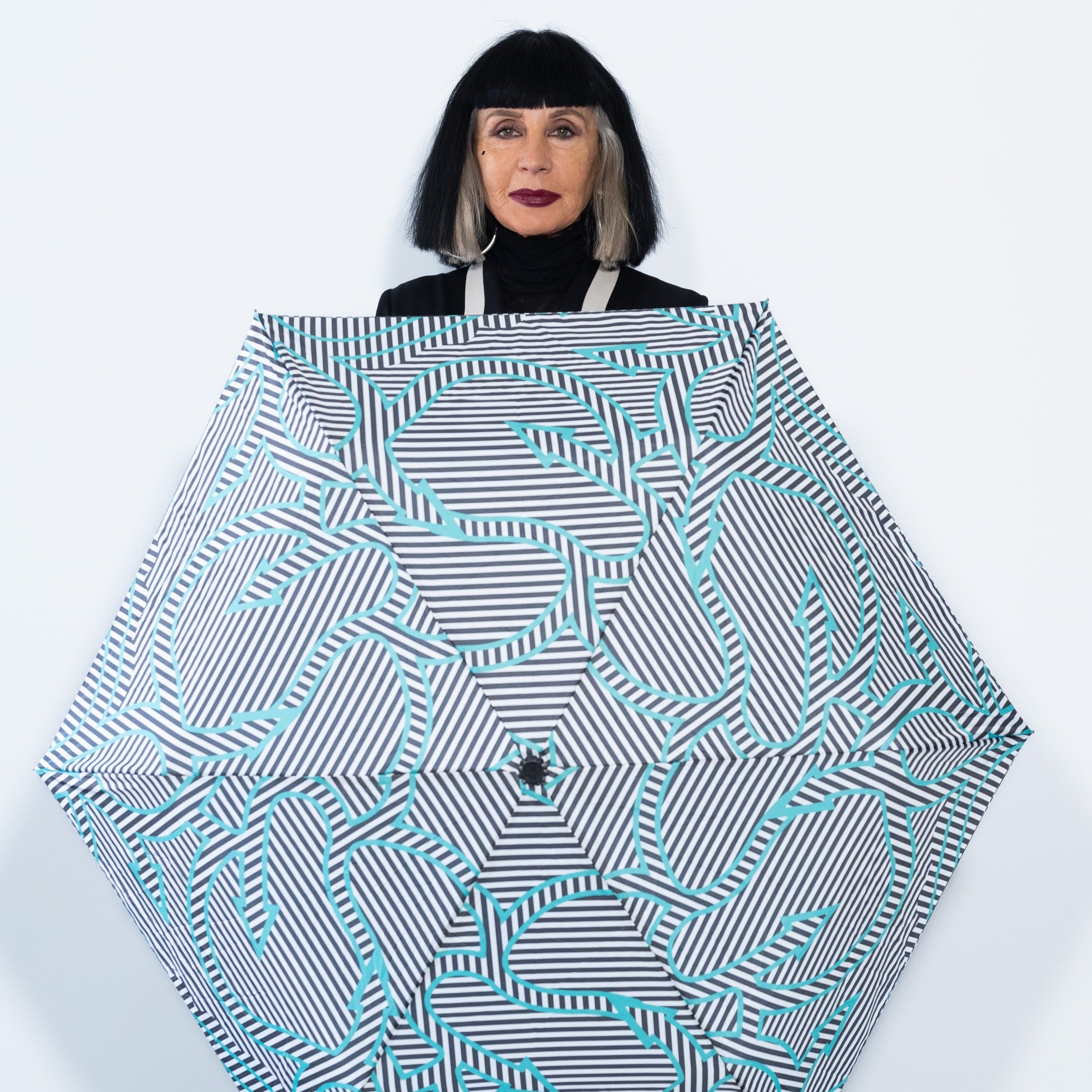 Sue Timney- Black and White Arrow Umbrella