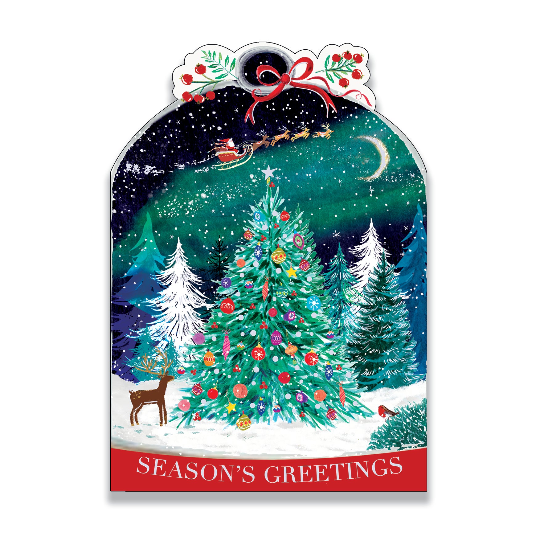 Festive Forest | Pack of 10 charity Christmas cards with envelopes