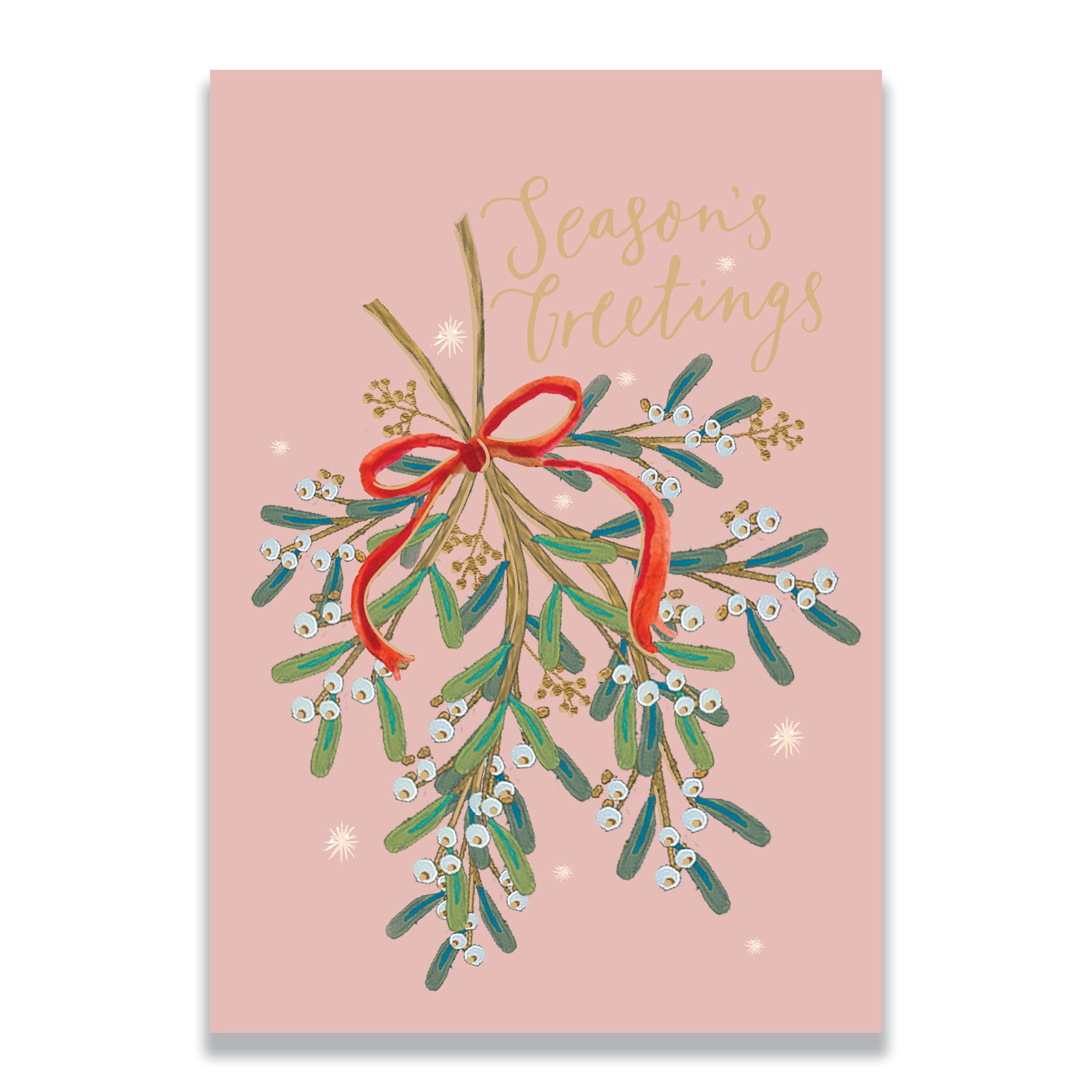 Mistletoe | Pack of 10 charity Christmas cards with envelopes
