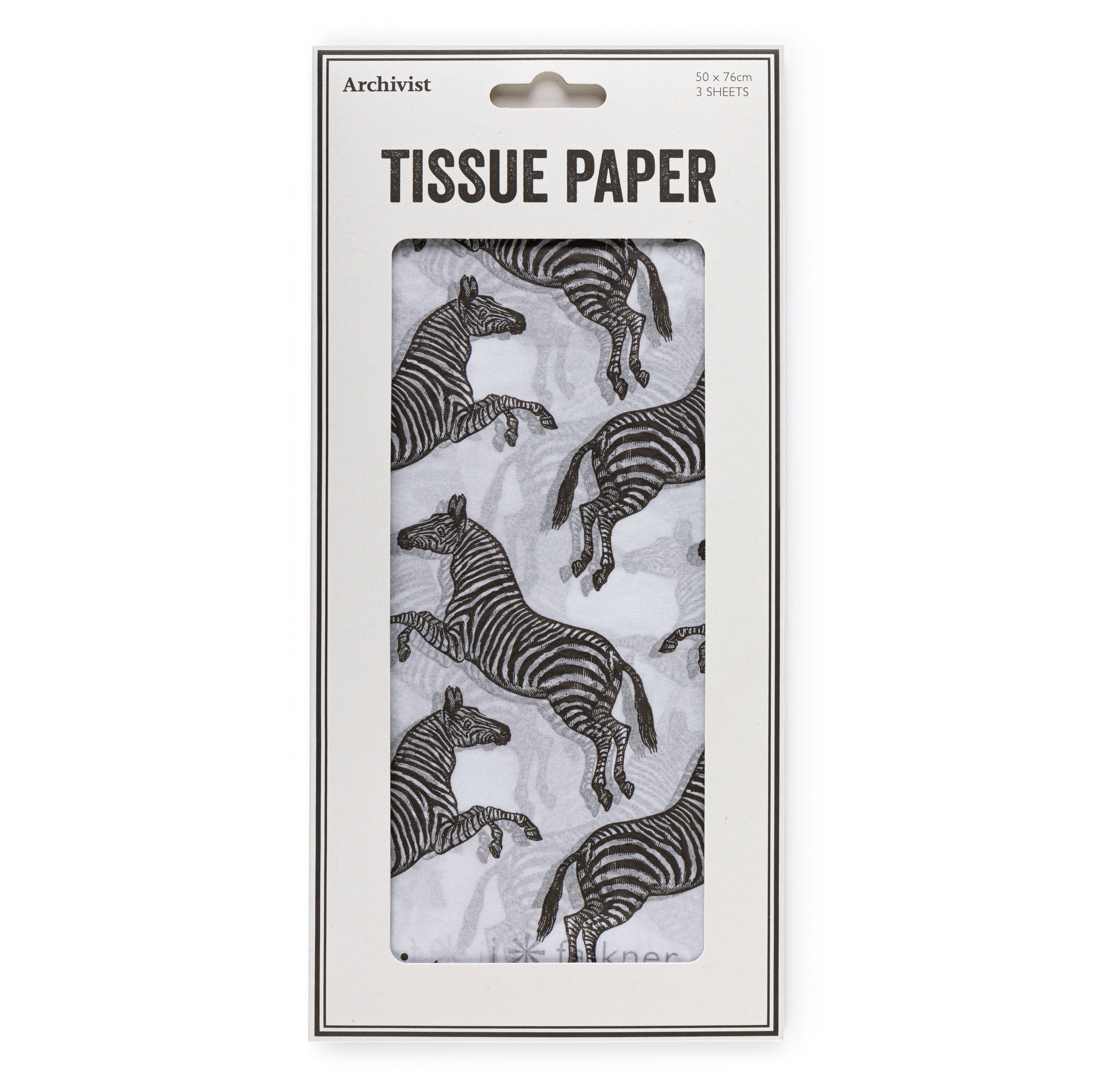 Zebra- Tissue Paper- Archivist