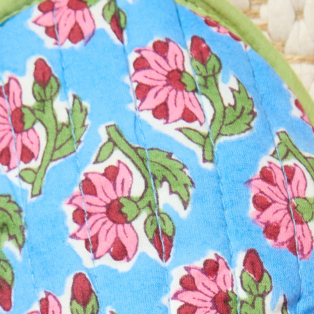 Taruni Block Print Travel Slippers | Namaste