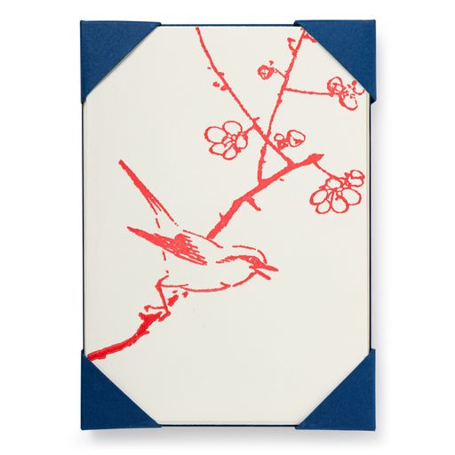 Blossom Bird- 5 pack Letterpress Thank You Cards- Archivist