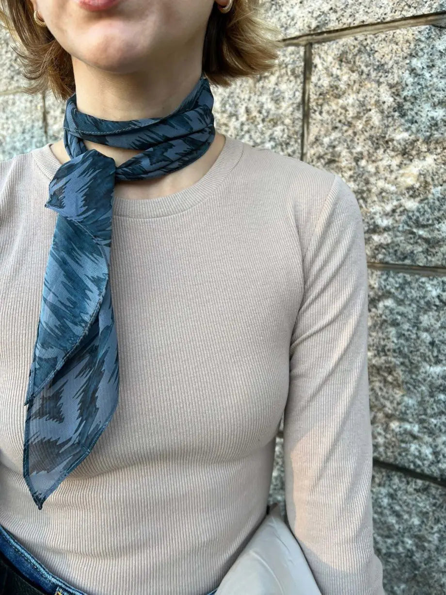 Ikat Scarf – Blue