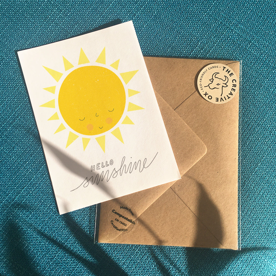 ‘Hello Sunshine’ eco-friendly greeting card