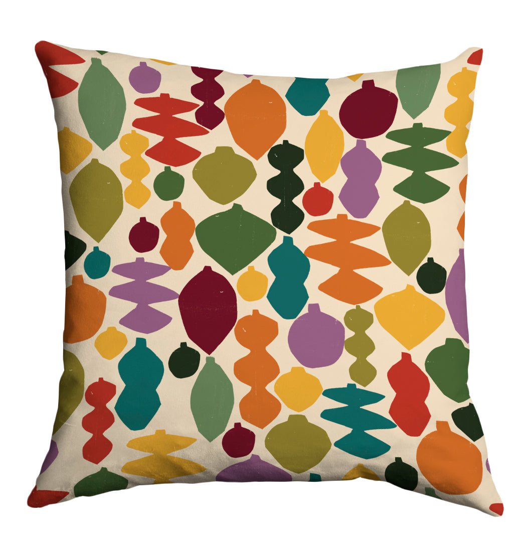 Colourful baubles cushion - Lily Windsor Walker
