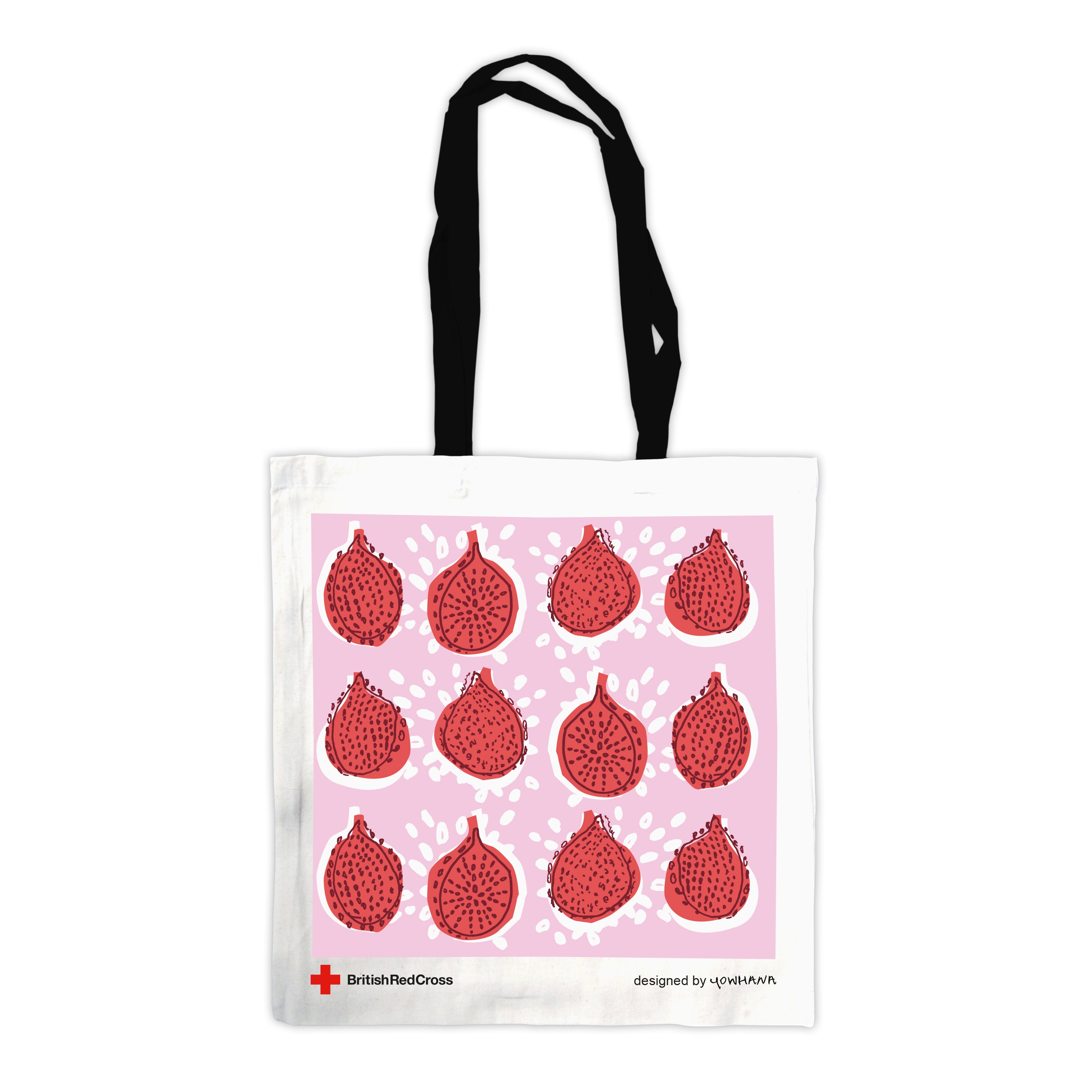 Organic cotton 'pomegranate' tote bag