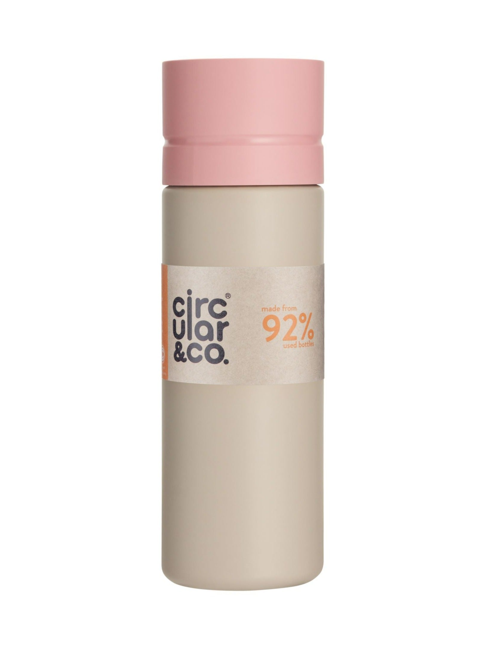 Circular & Co Pink & Beige Sustainable Reusable Water Bottle