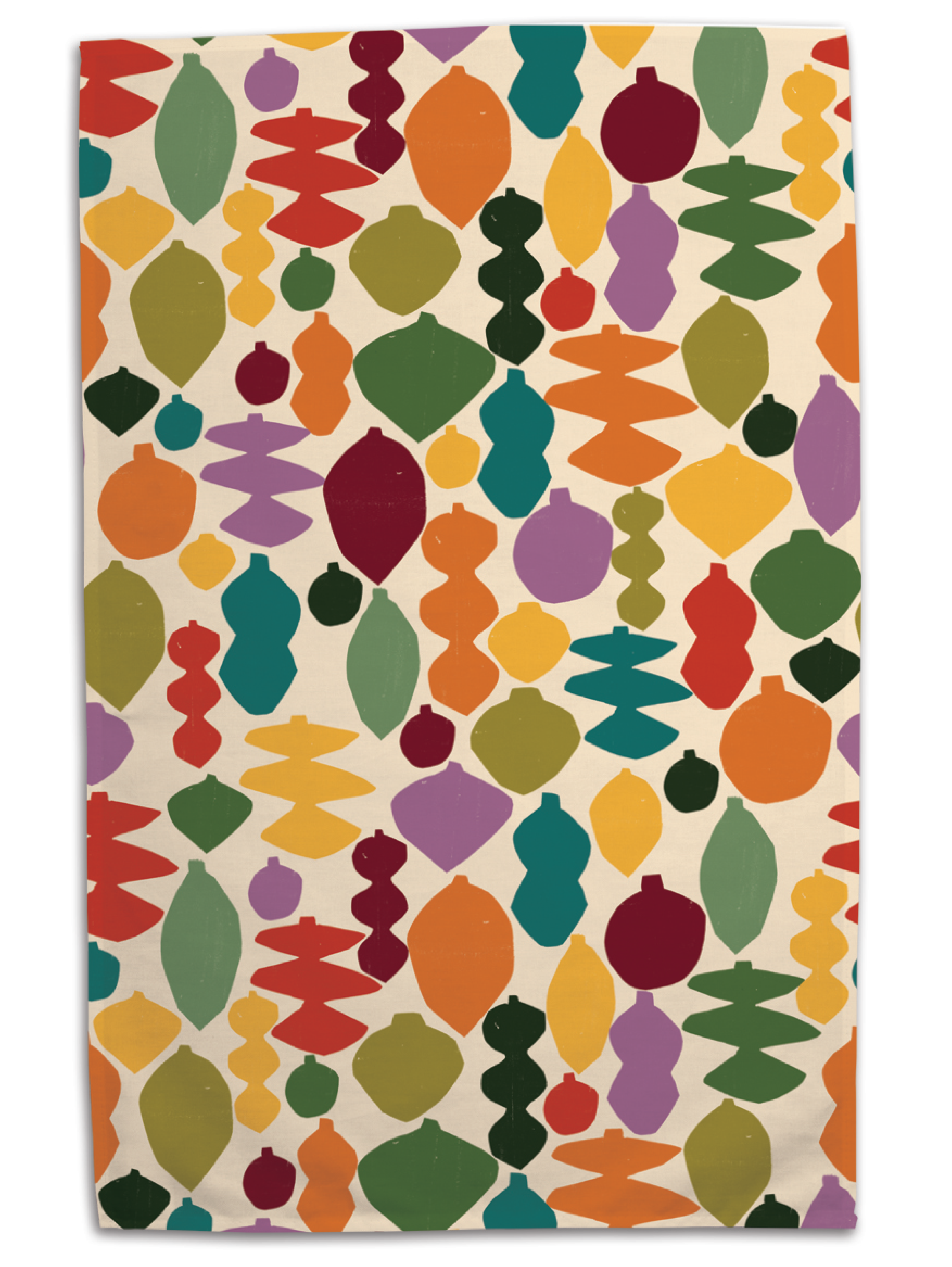 Colourful baubles tea towel - Lily Windsor Walker