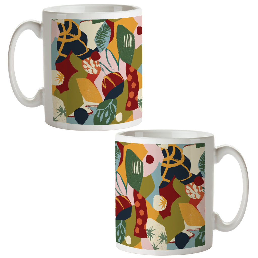 Evergreen leaves mug - Lily Windsor Walker