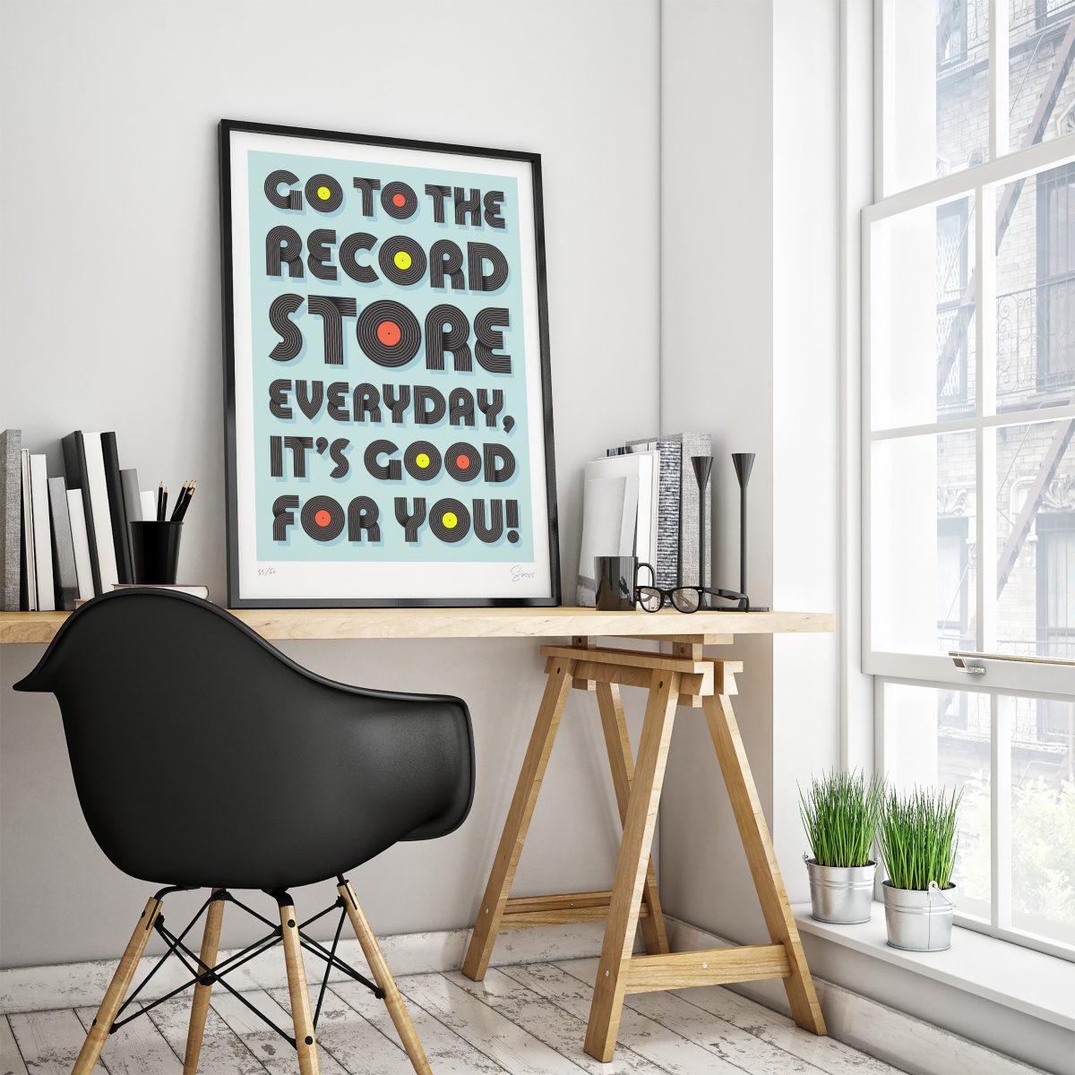 Vinyl Lover Typography Print