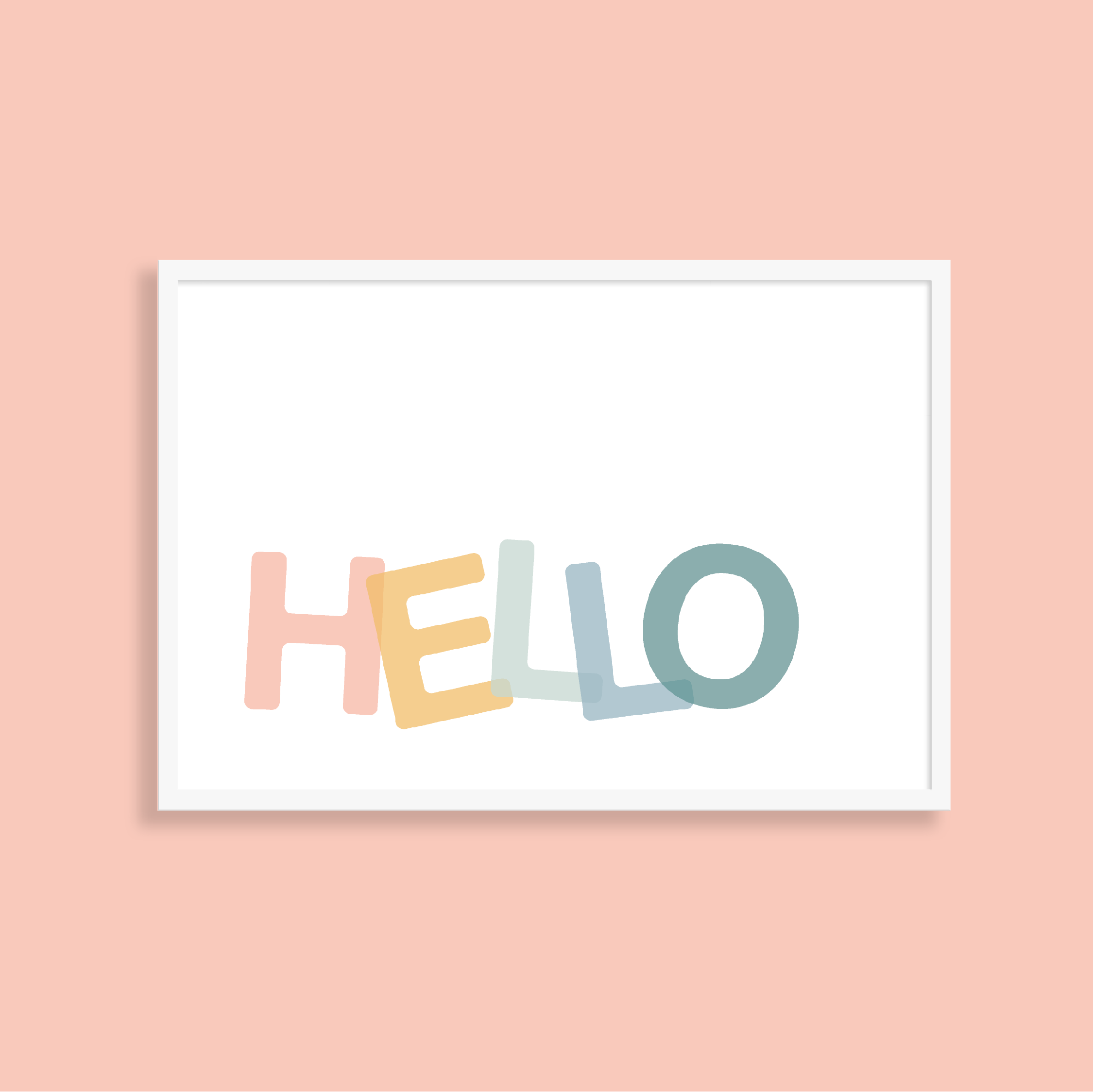 HELLO – kids art print