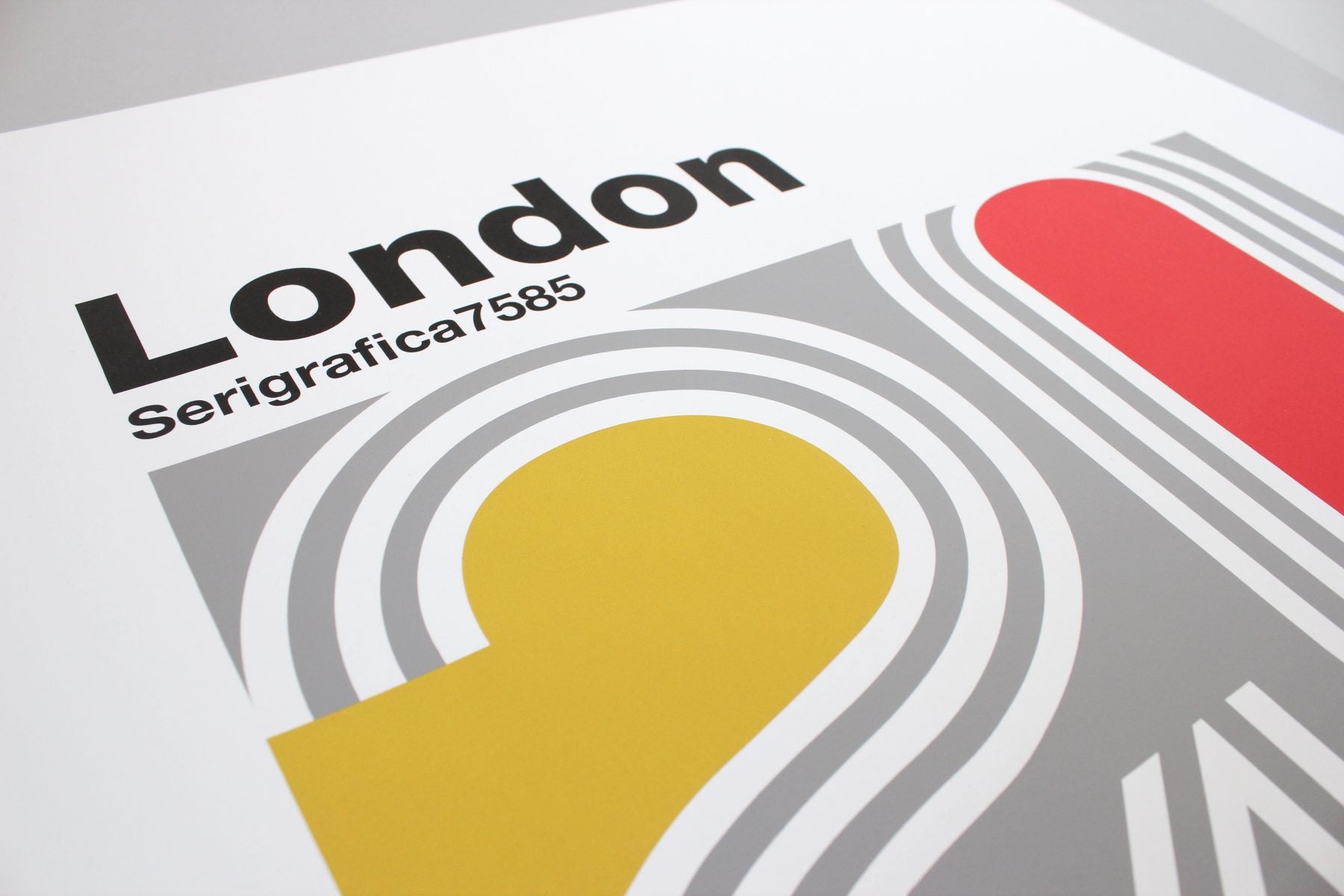 London Typography Retro Print