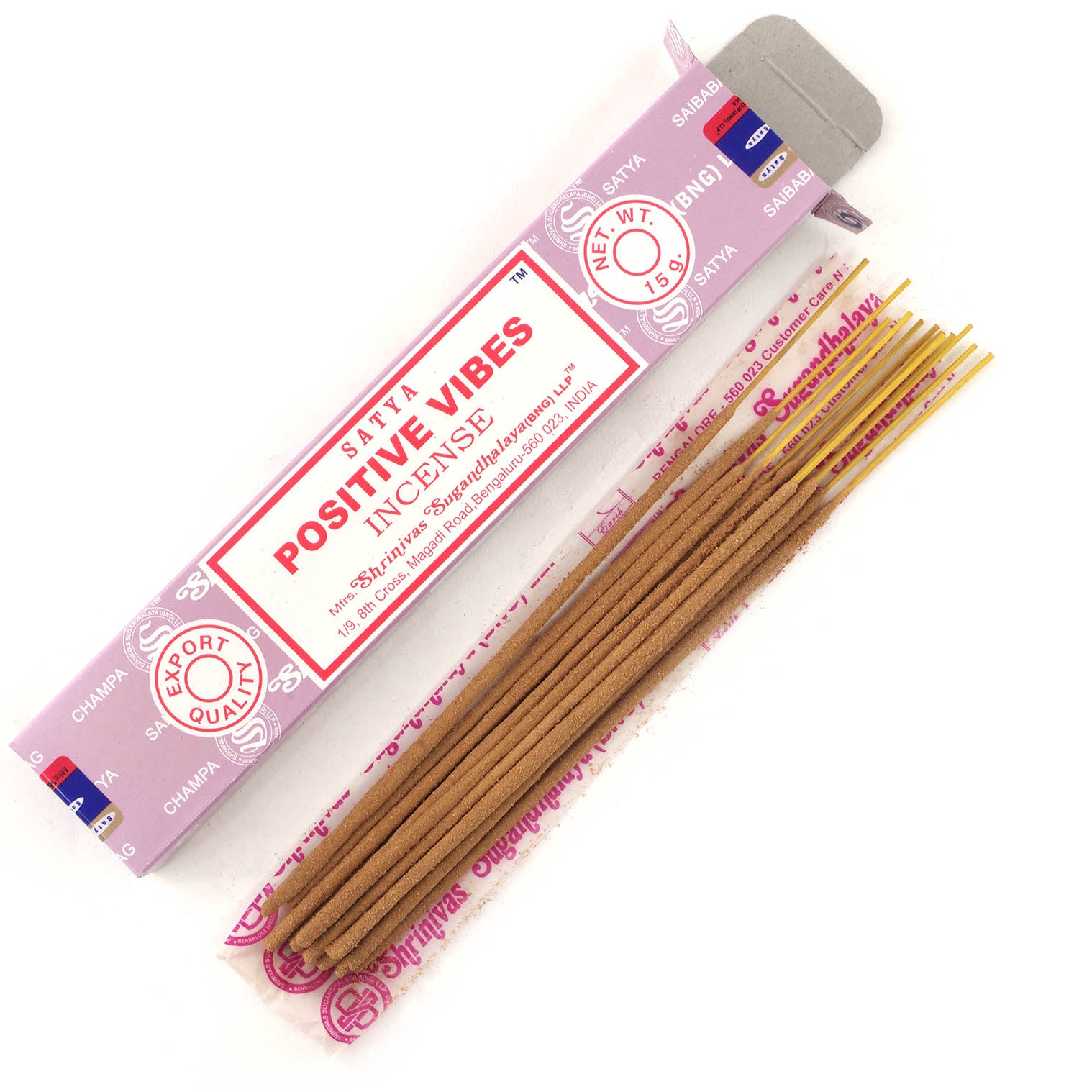 Satya Positive Vibes Incense box and sticks