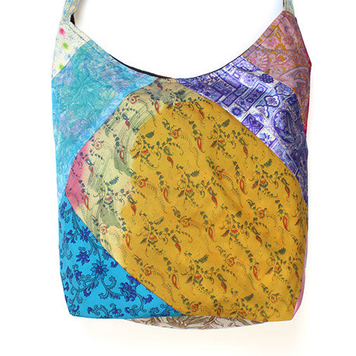 Recycled Sari Patchwork Shoulder Bag