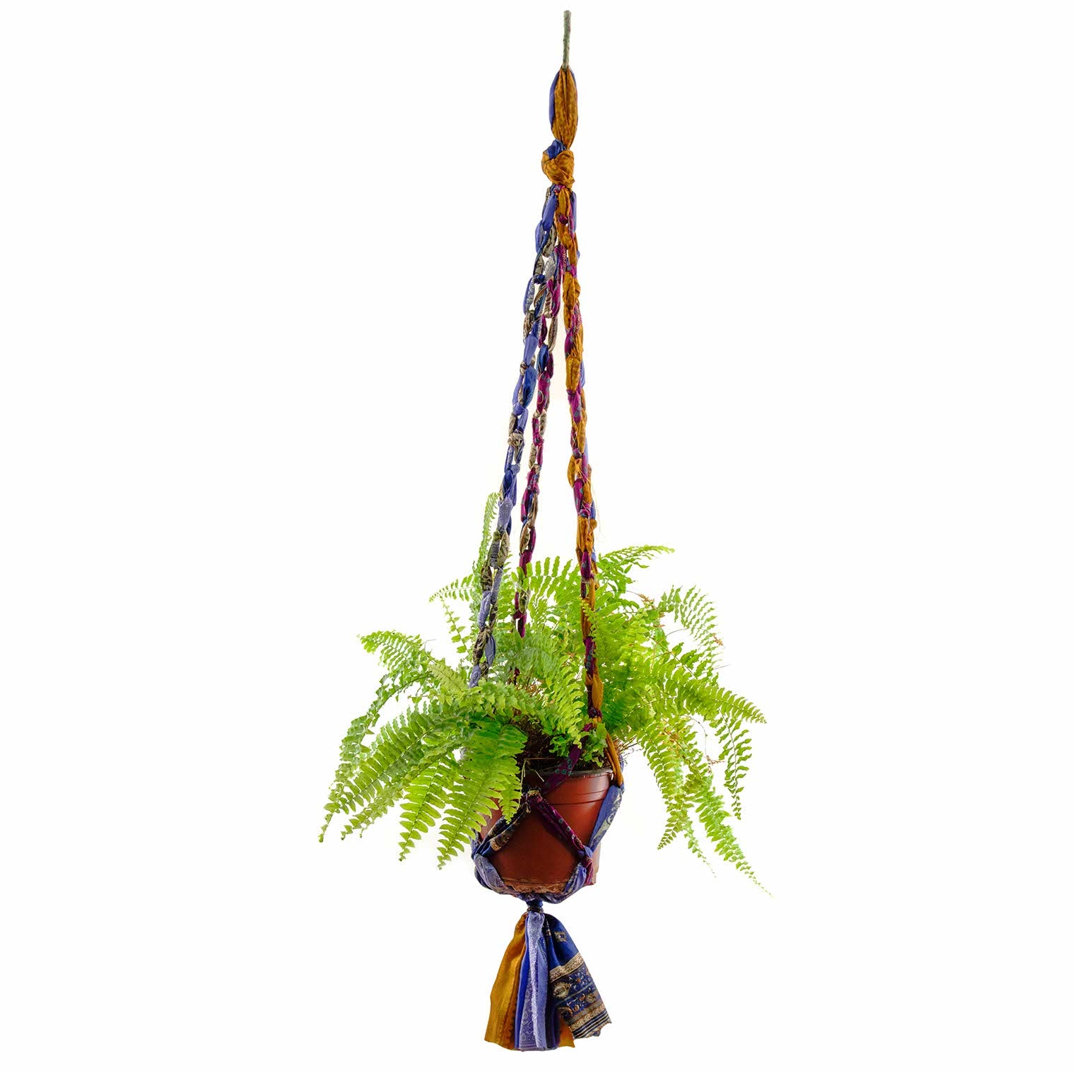 Recycled Sari Plant Hanger - Large