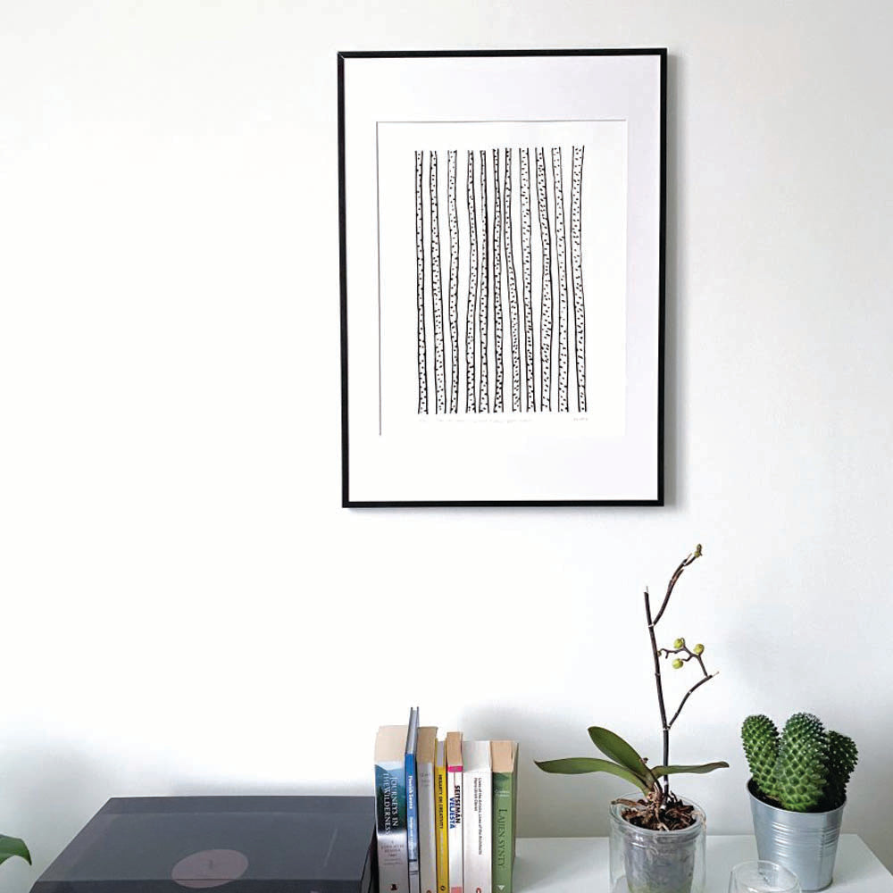 BIRCH FOREST original print