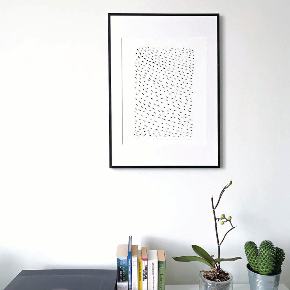 HORIZONTAL RAIN original print