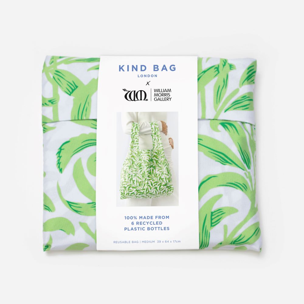 Kind Bag - William Morris- Recycled Packable Shopping Bag - Willow Bough