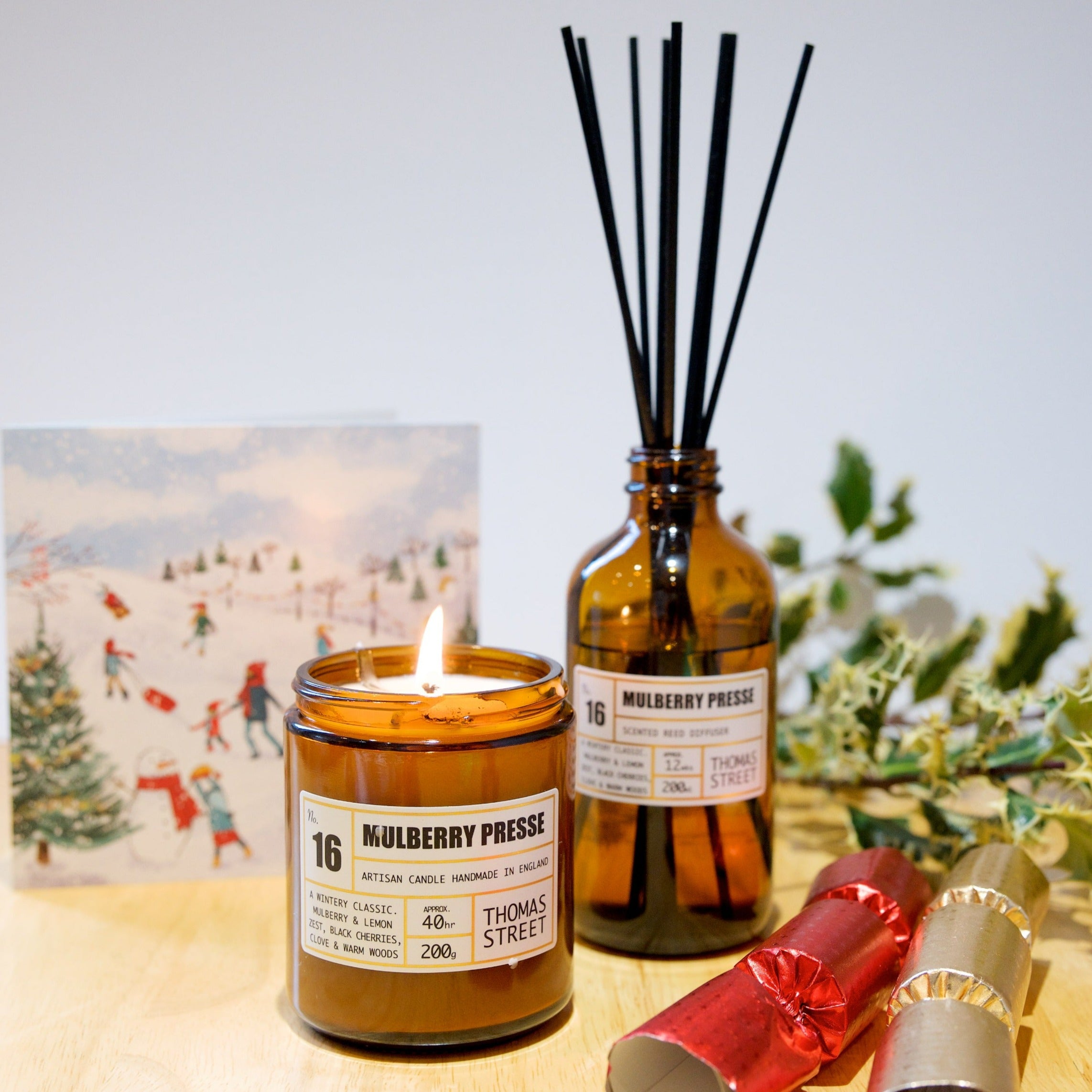 Thomas Street Mulberry Presse Scented Candle