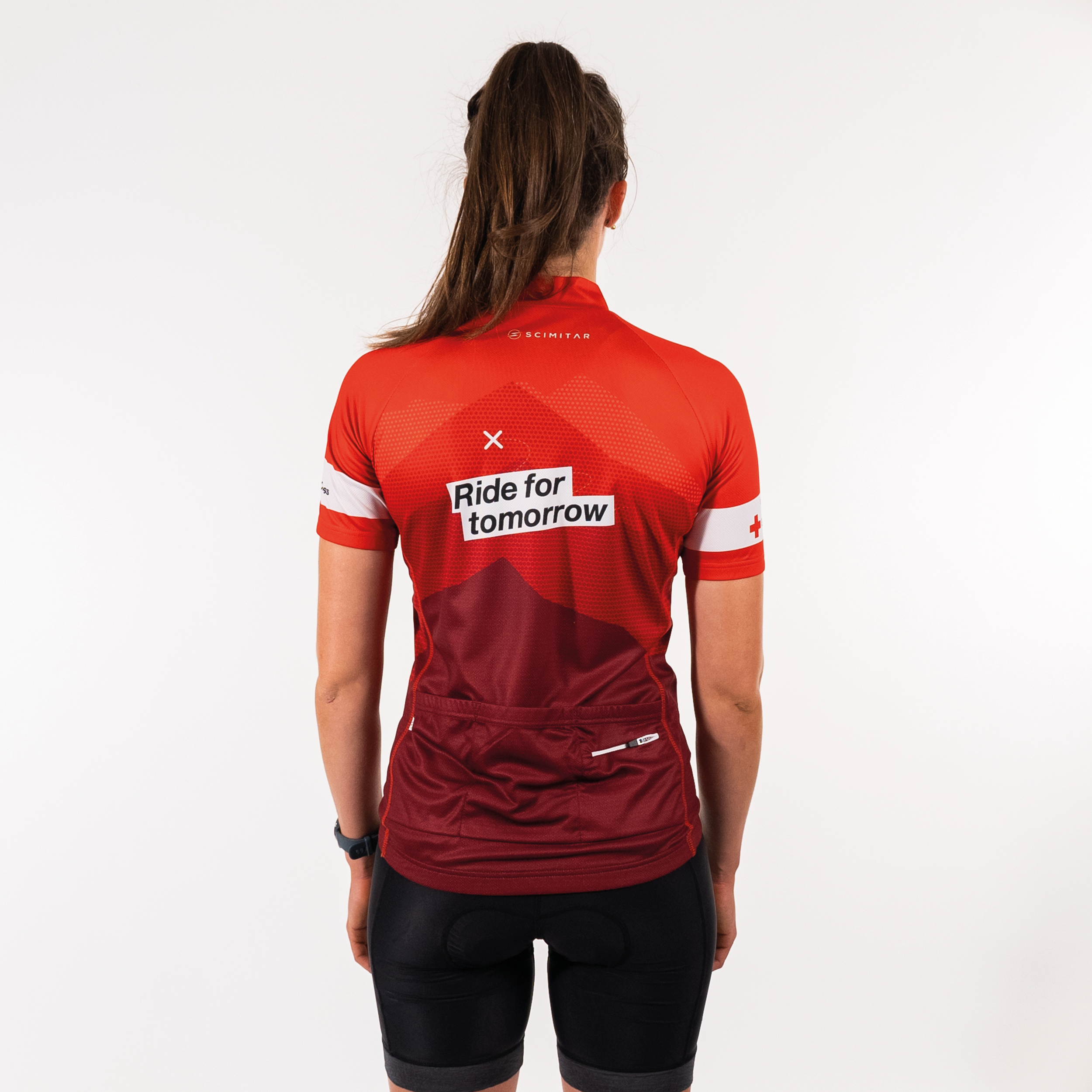 Ride for tomorrow recycled cycling jersey - women's fit