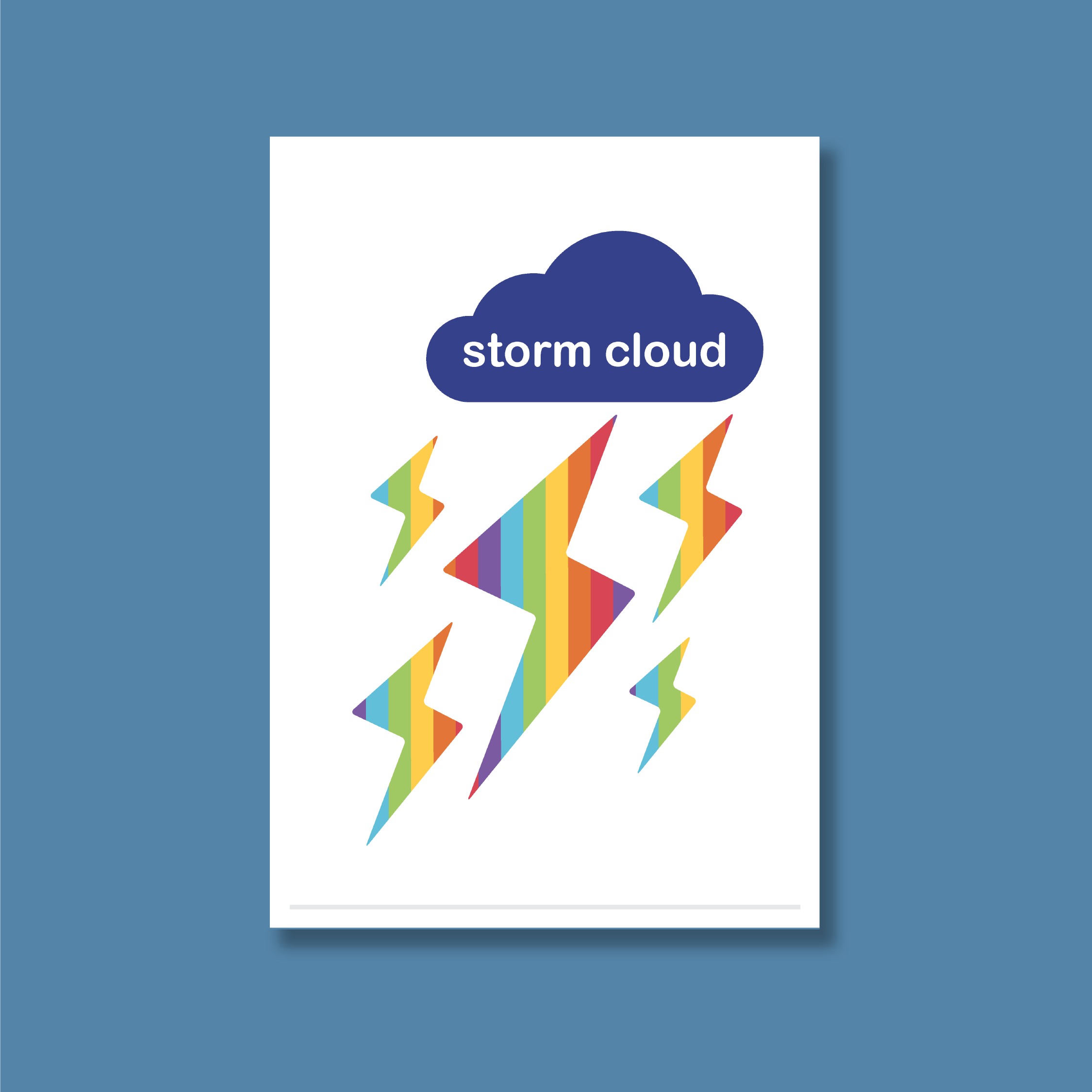 Storm Cloud – kids art print