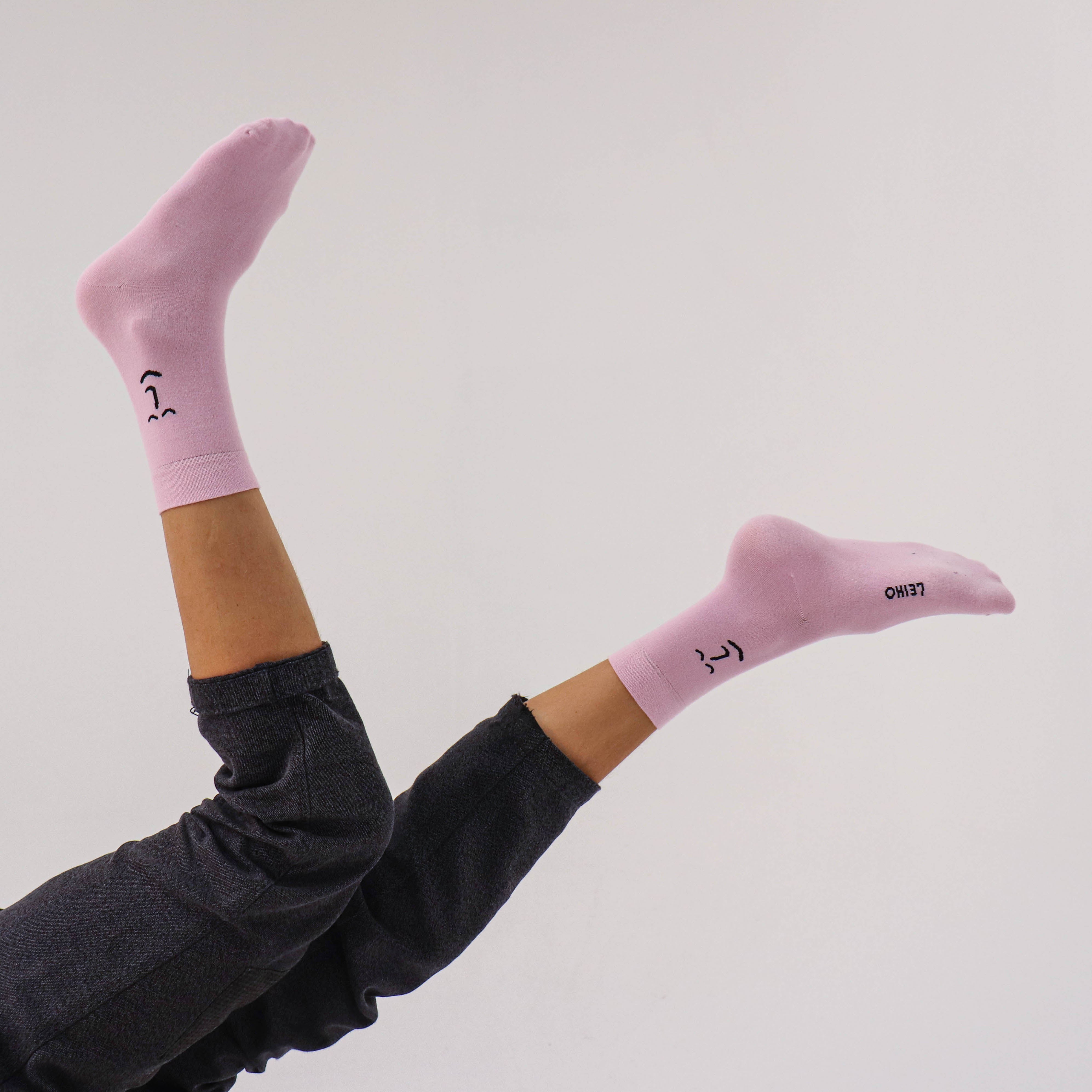 Leiho Think Pink Bamboo Socks