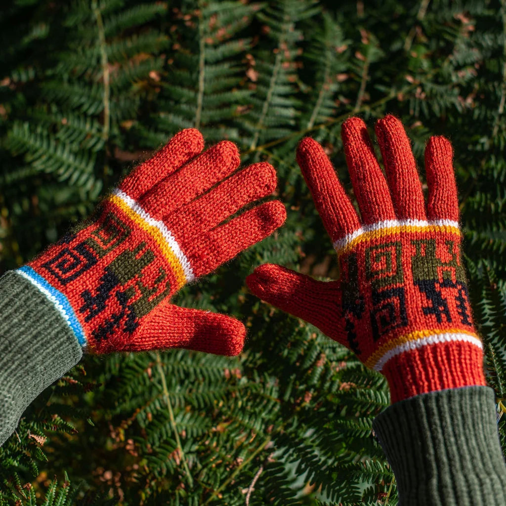 Burgundy | Llama Gloves