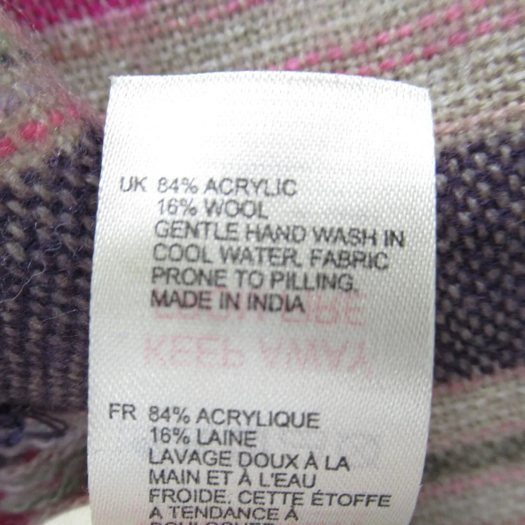 Care label image for White Stuff 28"x70" Multicoloured Wool Scarf Shawl Womenswear | Preloved