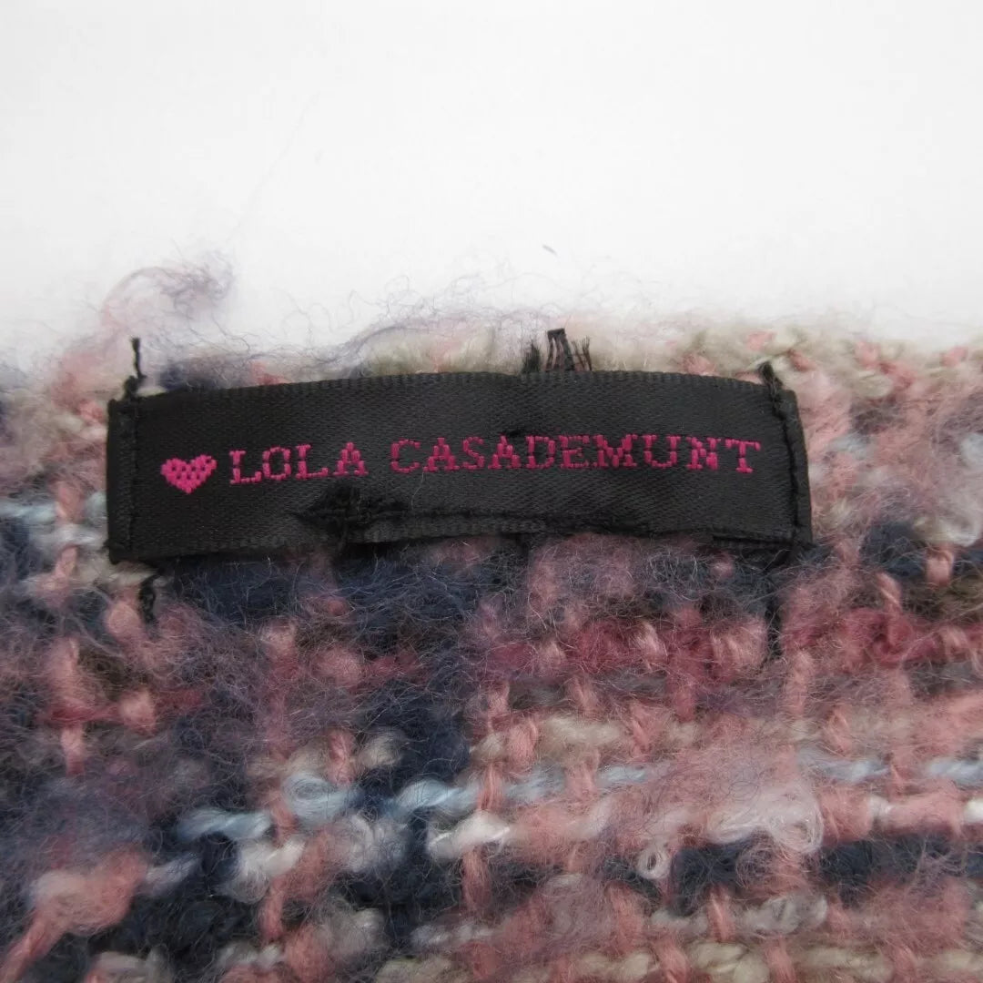 Brand label image for Lola Casademunt 25"x76" Pink Mix Knit Scarf Womenswear | Preloved