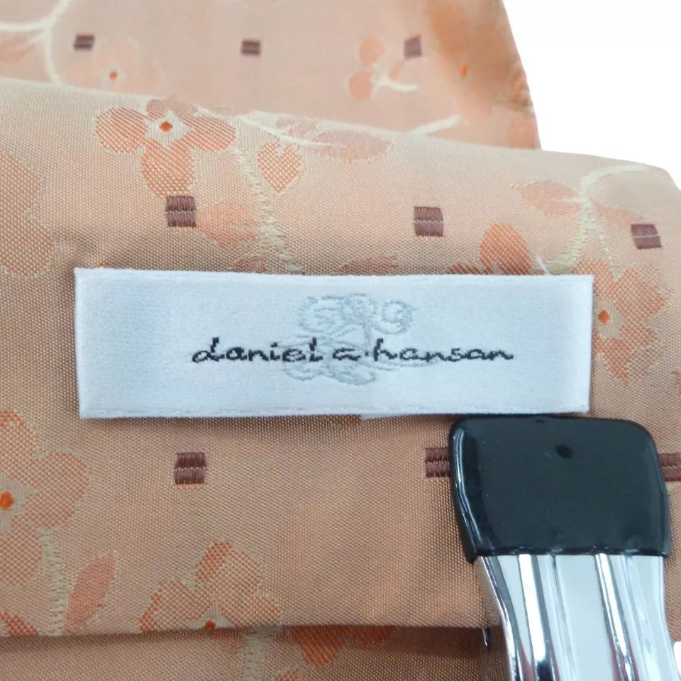 Brand label image for Daniel Hanson 13"x55" Orange Shimmer Silk Scarf Menswear | Preloved