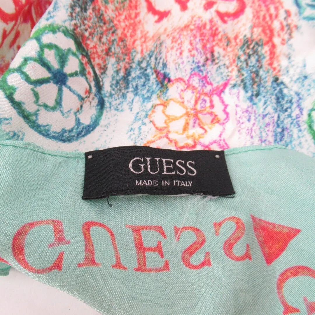 Brand label image for Guess 19"x19" Multicoloured Logo Head Scarf Womenswear | Preloved 