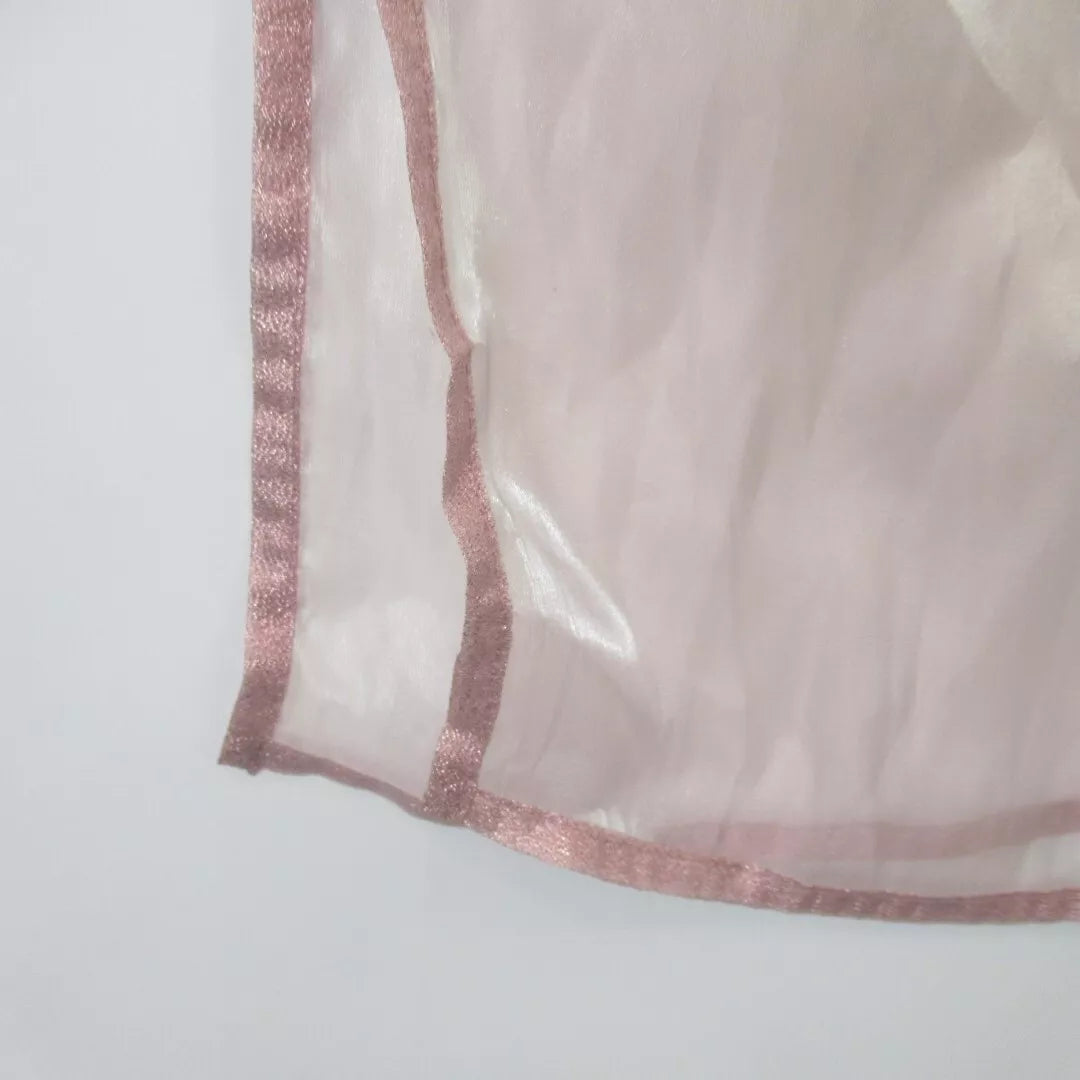 Close up image for Coast 56"x78" Pink Organza Scarf Shawl Womenswear | Preloved 