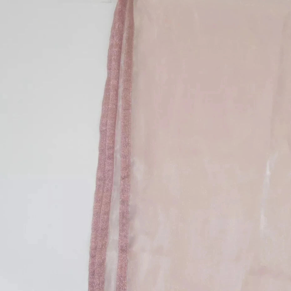 Trim image for Coast 56"x78" Pink Organza Scarf Shawl Womenswear | Preloved 