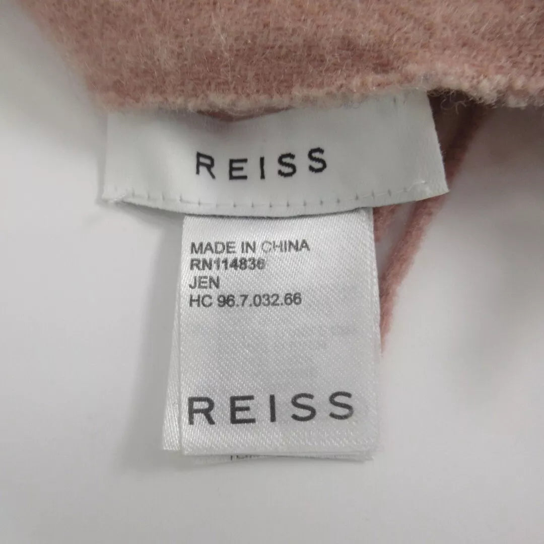 Brand label image for Reiss 28"x70" Pink Wool Cashmere Scarf Wrap Womenswear | Preloved