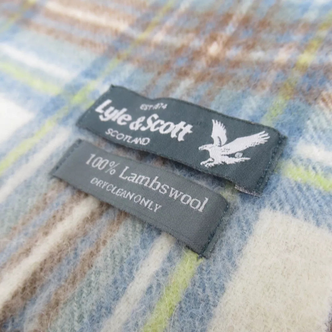 Brand label image for Lyle & Scott 10"x66" Multicoloured Lambswool Scarf Menswear | Preloved 