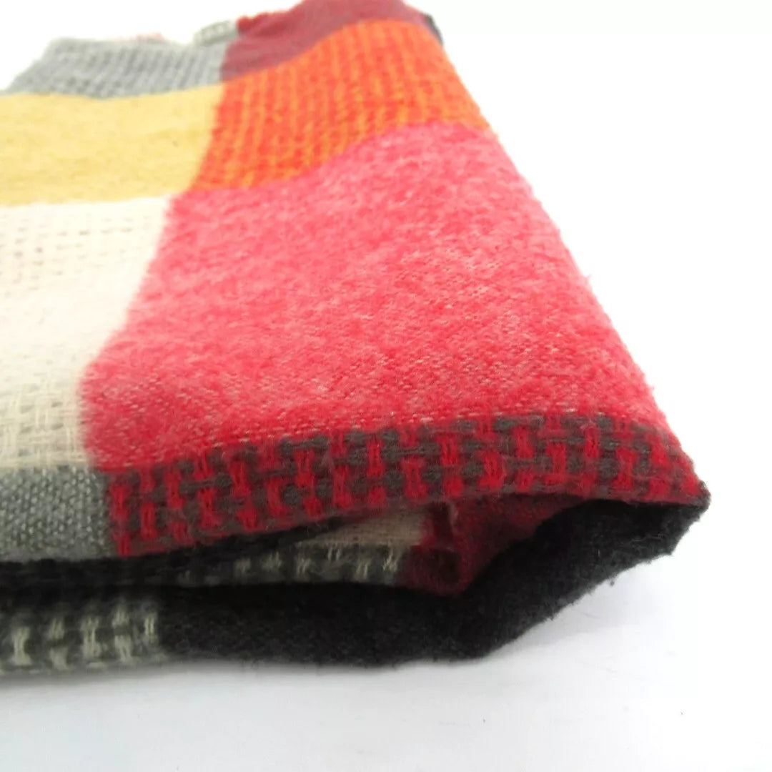 Close up image for Cashmere 27"x68" Multicoloured Patchwork Scarf Shawl Womenswear | Preloved