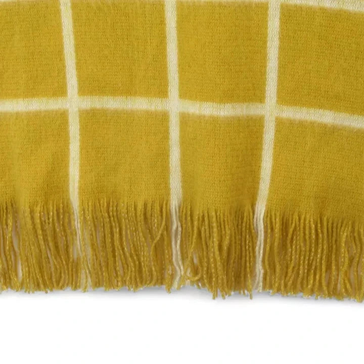 Bottom image for Unbranded 17"x80" Ochre Yellow Scarf Shawl Womenswear | Preloved